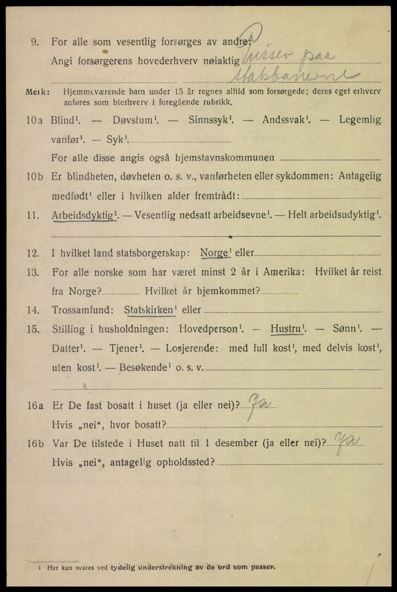SAK, Folketelling 1920 for 1004 Flekkefjord kjøpstad, 1920, s. 5815