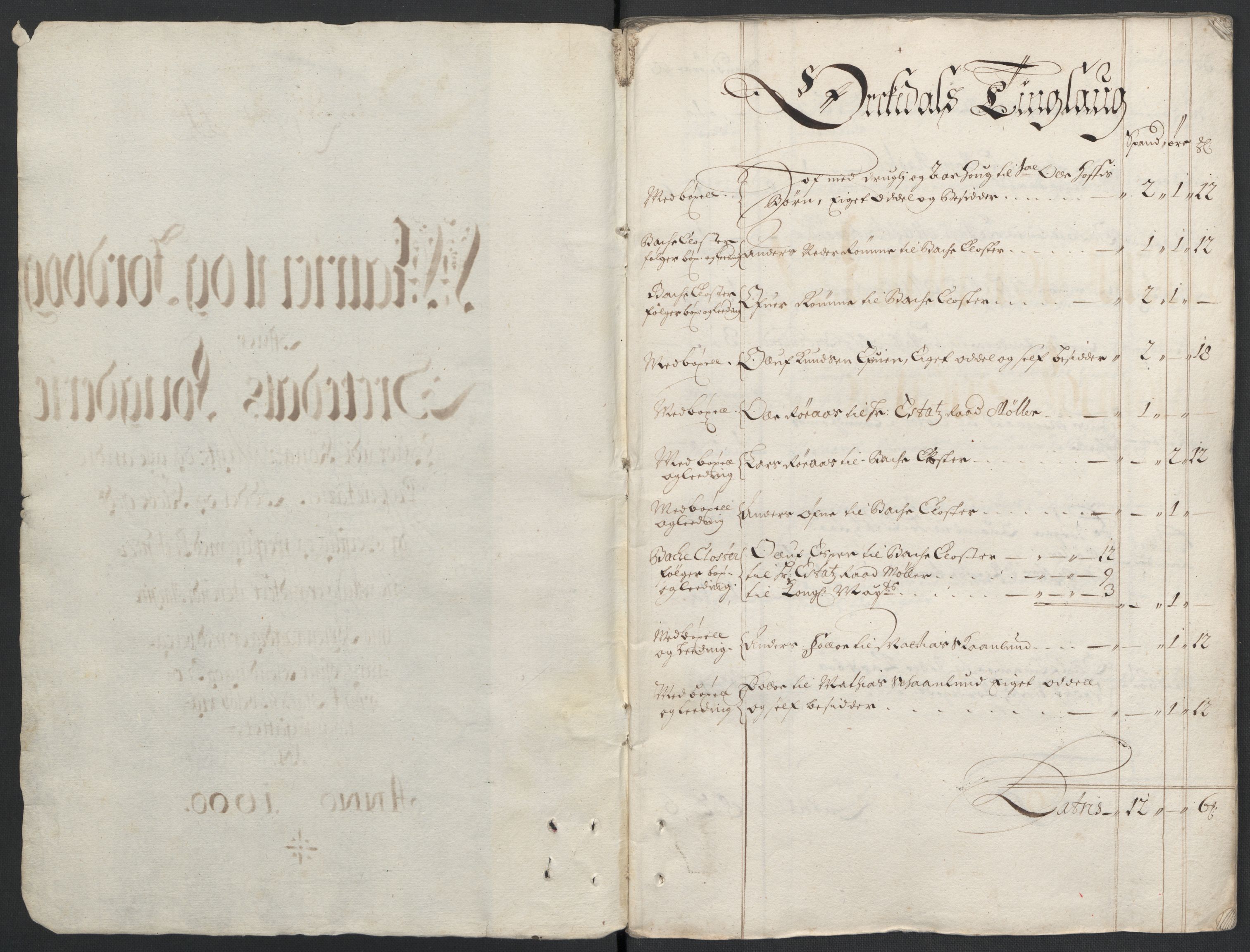 Rentekammeret inntil 1814, Reviderte regnskaper, Fogderegnskap, AV/RA-EA-4092/R58/L3936: Fogderegnskap Orkdal, 1689-1690, s. 276