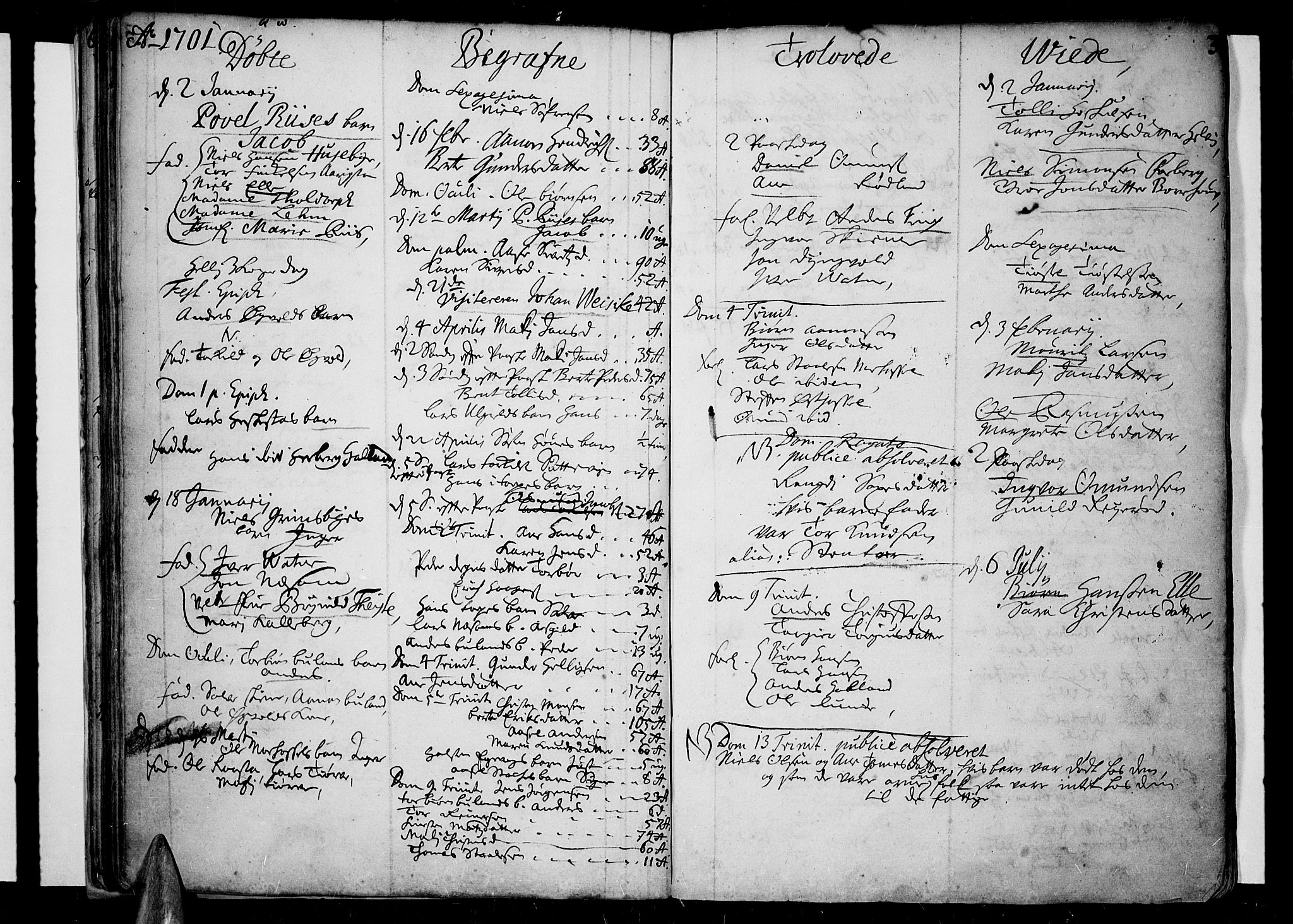 Lista sokneprestkontor, AV/SAK-1111-0027/F/Fa/L0001: Ministerialbok nr. A 1 /1, 1691-1715, s. 31