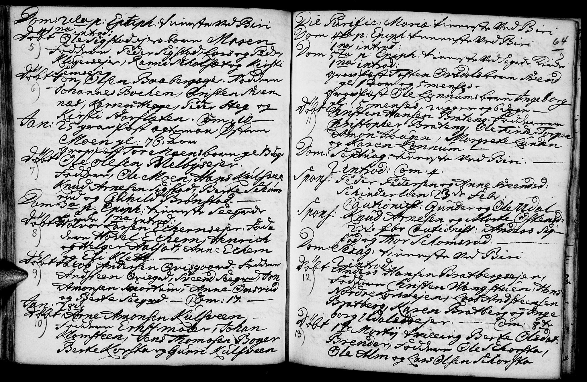 Biri prestekontor, AV/SAH-PREST-096/H/Ha/Haa/L0001: Ministerialbok nr. 1, 1730-1754, s. 64