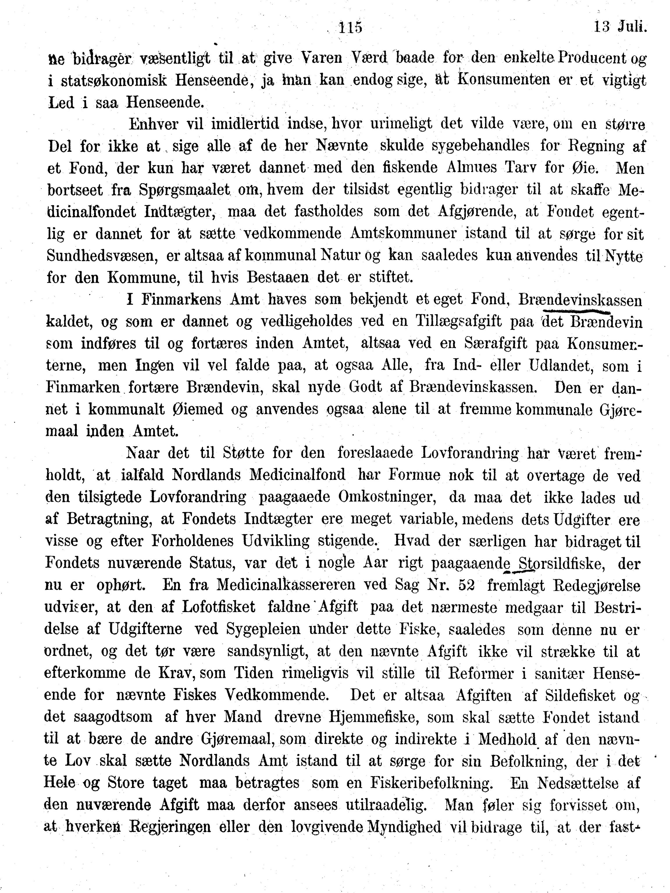 Nordland Fylkeskommune. Fylkestinget, AIN/NFK-17/176/A/Ac/L0010: Fylkestingsforhandlinger 1874-1880, 1874-1880