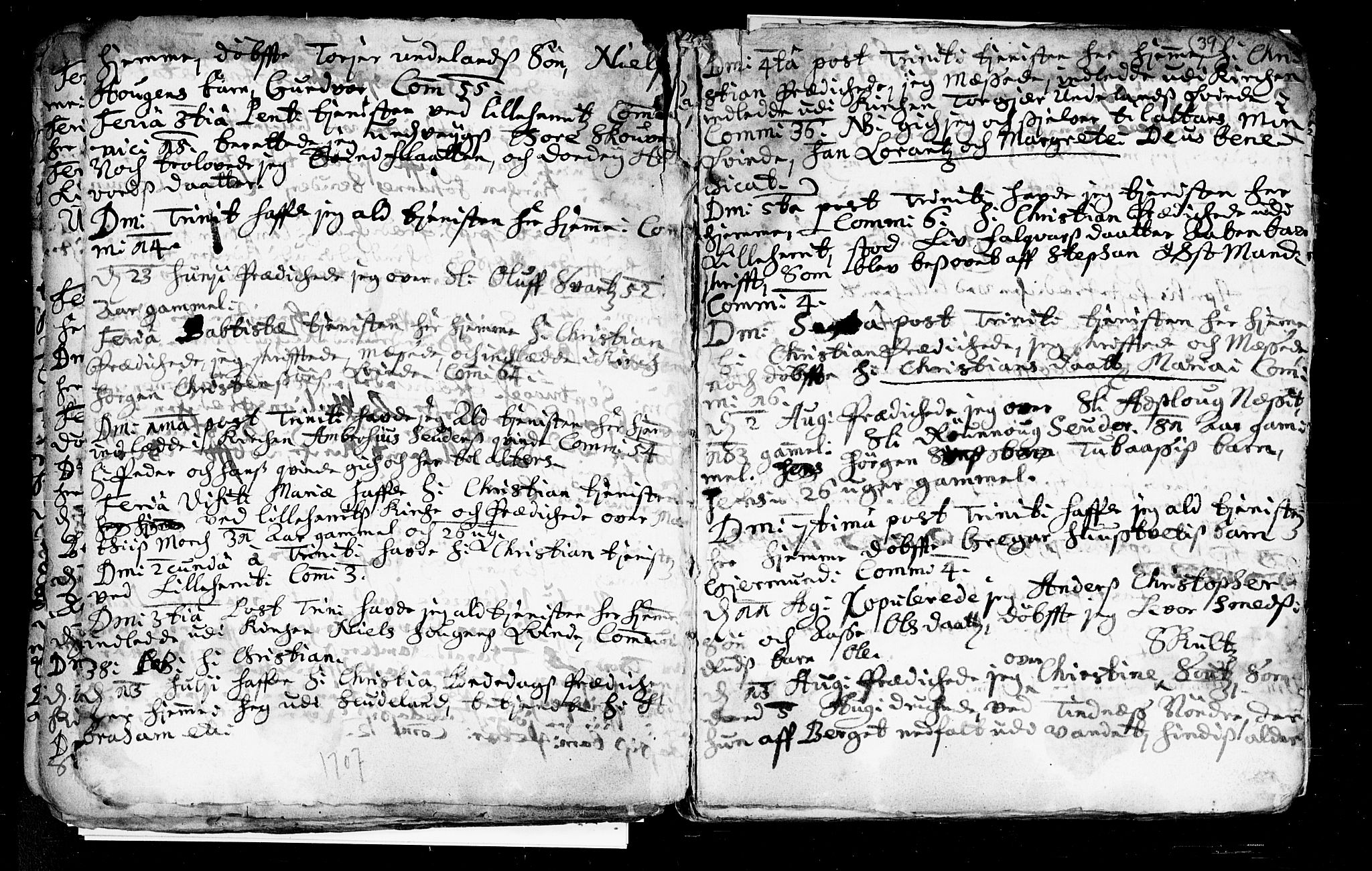 Heddal kirkebøker, SAKO/A-268/F/Fa/L0002: Ministerialbok nr. I 2, 1699-1722, s. 39