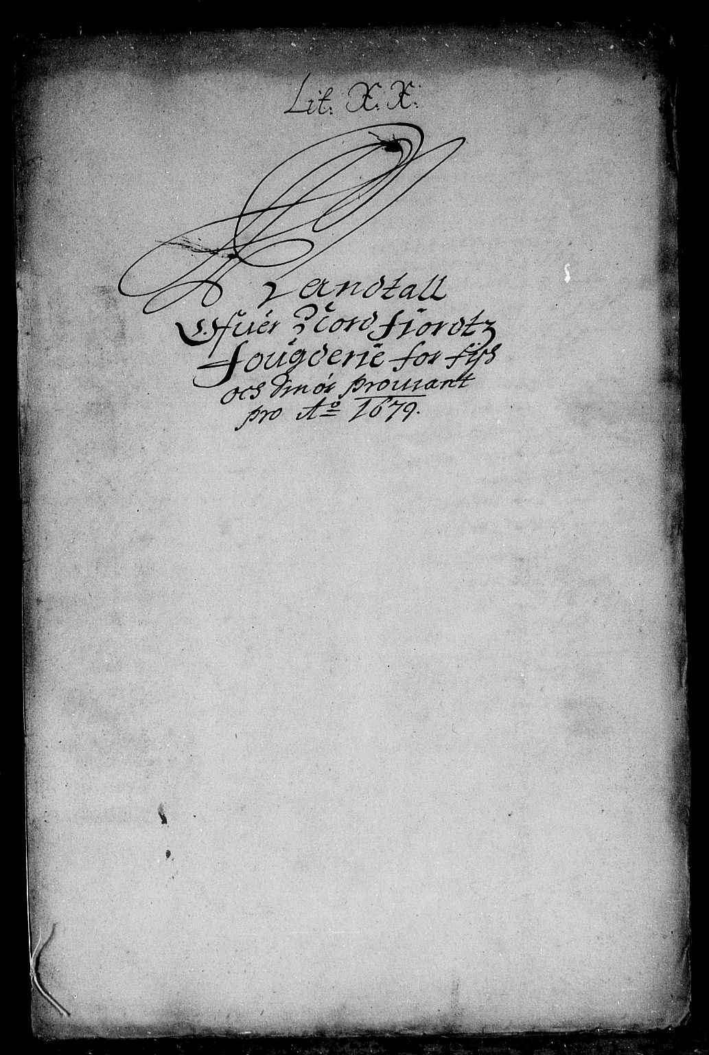 Rentekammeret inntil 1814, Reviderte regnskaper, Stiftamtstueregnskaper, Bergen stiftamt, AV/RA-EA-6043/R/Rc/L0055: Bergen stiftamt, 1679