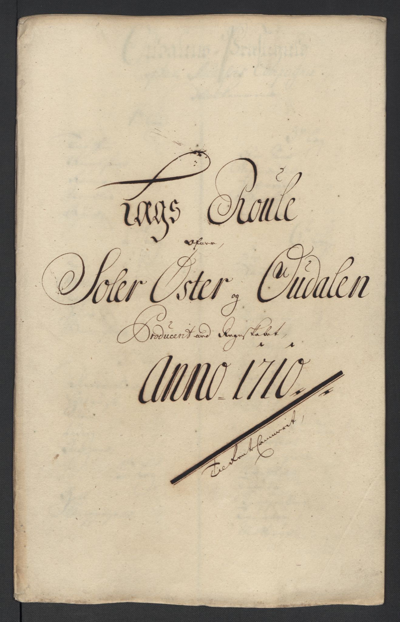 Rentekammeret inntil 1814, Reviderte regnskaper, Fogderegnskap, RA/EA-4092/R13/L0847: Fogderegnskap Solør, Odal og Østerdal, 1710, s. 131