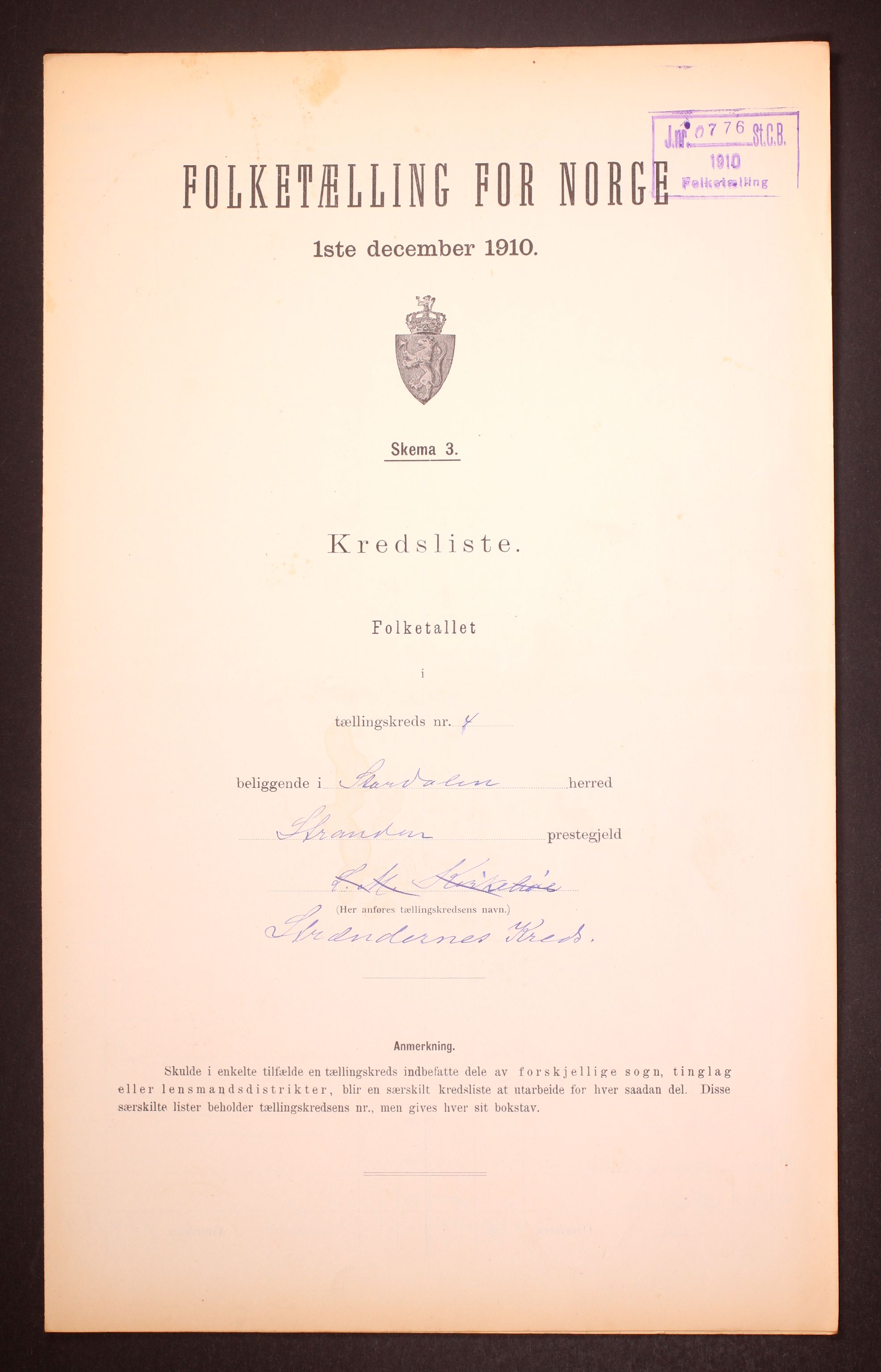 RA, Folketelling 1910 for 1526 Stordal herred, 1910, s. 13