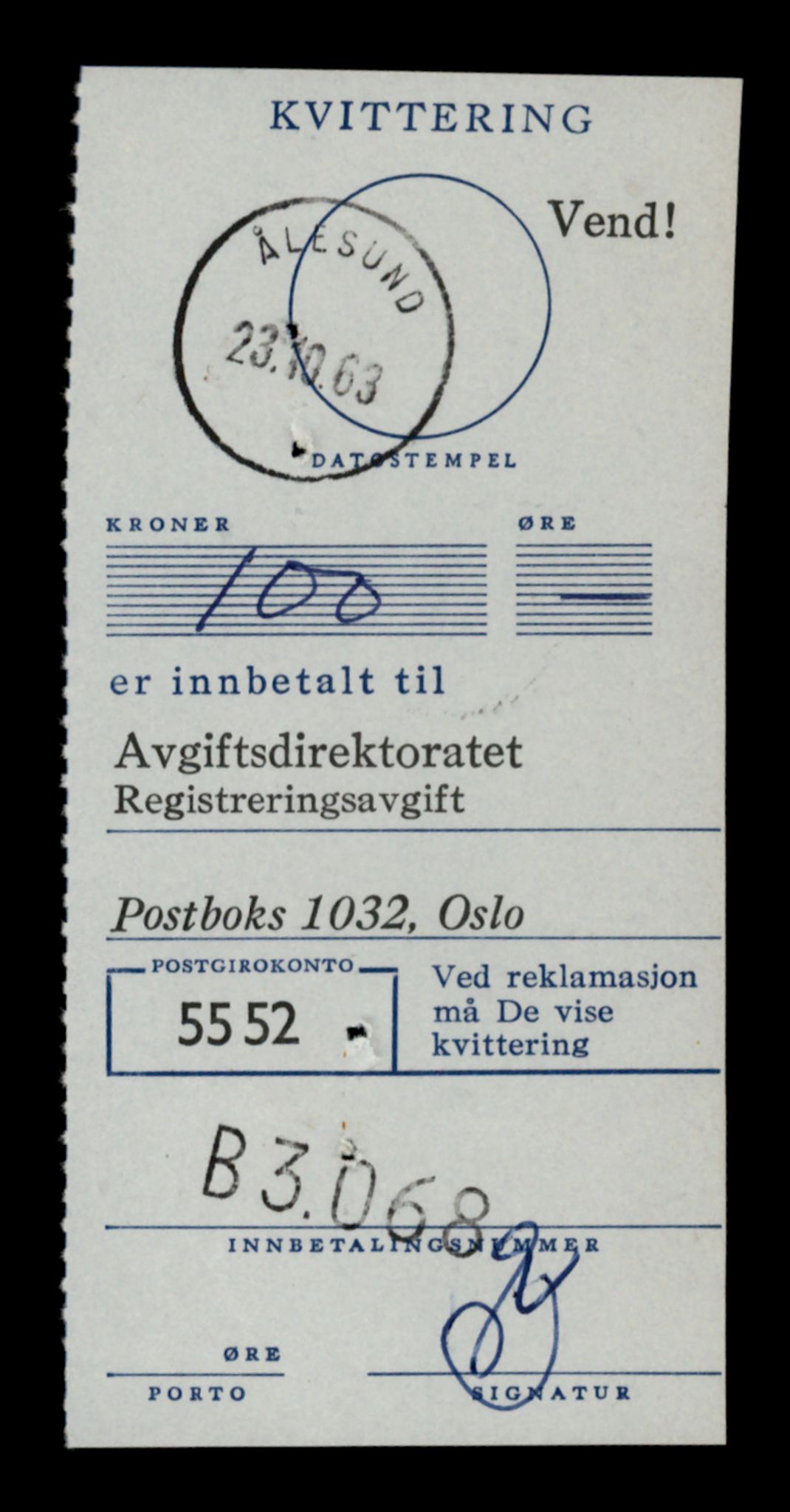 Møre og Romsdal vegkontor - Ålesund trafikkstasjon, SAT/A-4099/F/Fe/L0013: Registreringskort for kjøretøy T 1451 - T 1564, 1927-1998, s. 483