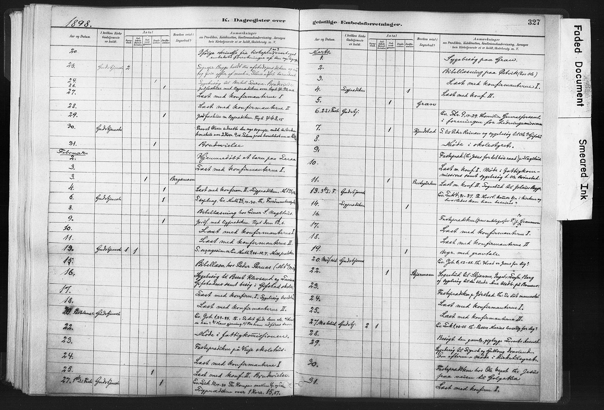 Ministerialprotokoller, klokkerbøker og fødselsregistre - Nord-Trøndelag, AV/SAT-A-1458/749/L0474: Ministerialbok nr. 749A08, 1887-1903, s. 327