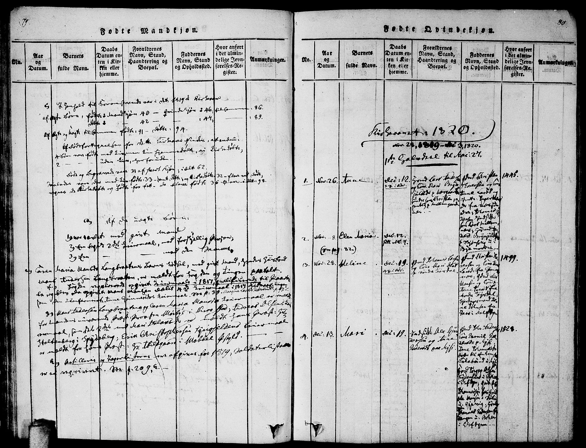 Enebakk prestekontor Kirkebøker, AV/SAO-A-10171c/F/Fa/L0005: Ministerialbok nr. I 5, 1790-1825, s. 79-80