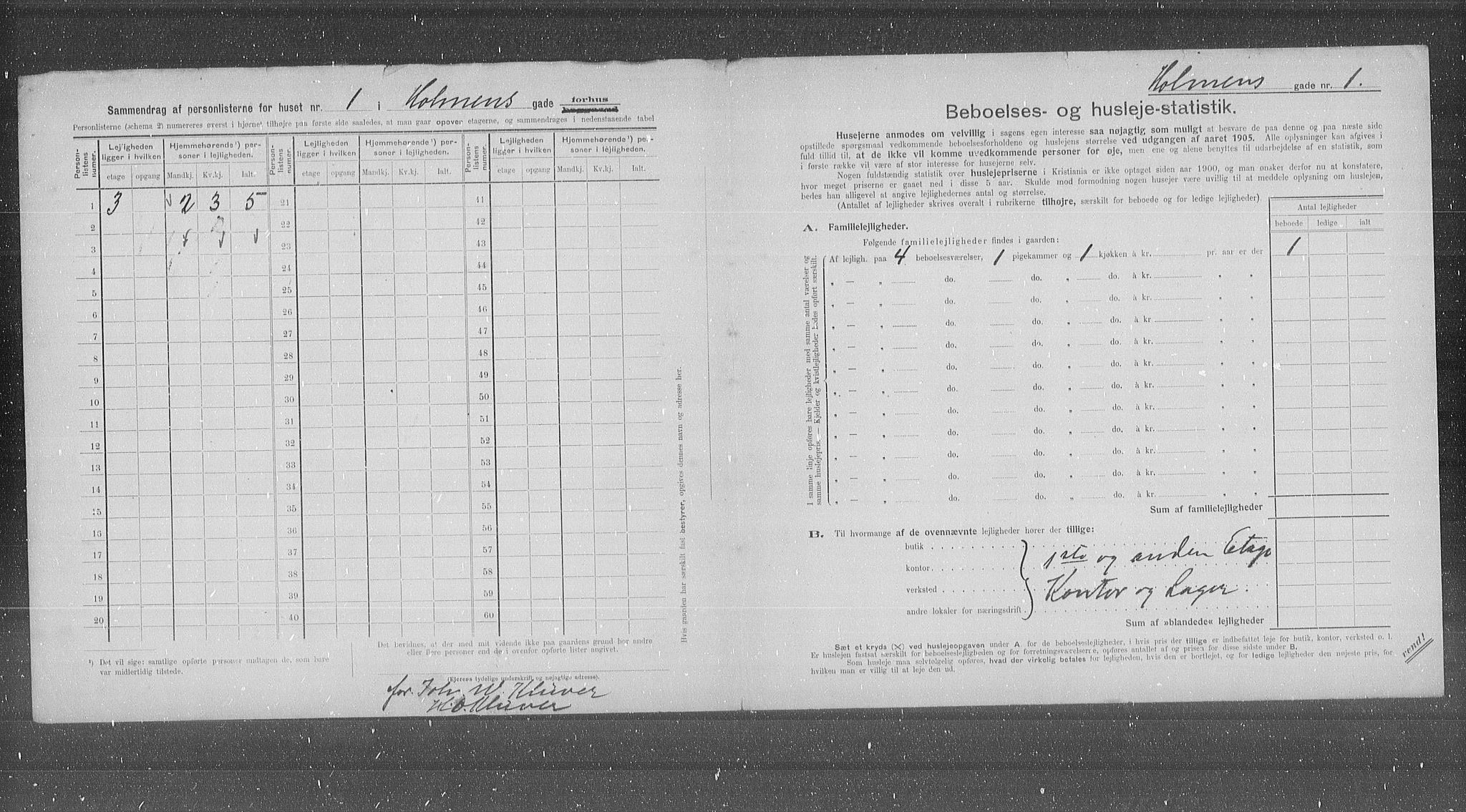 OBA, Kommunal folketelling 31.12.1905 for Kristiania kjøpstad, 1905, s. 21221