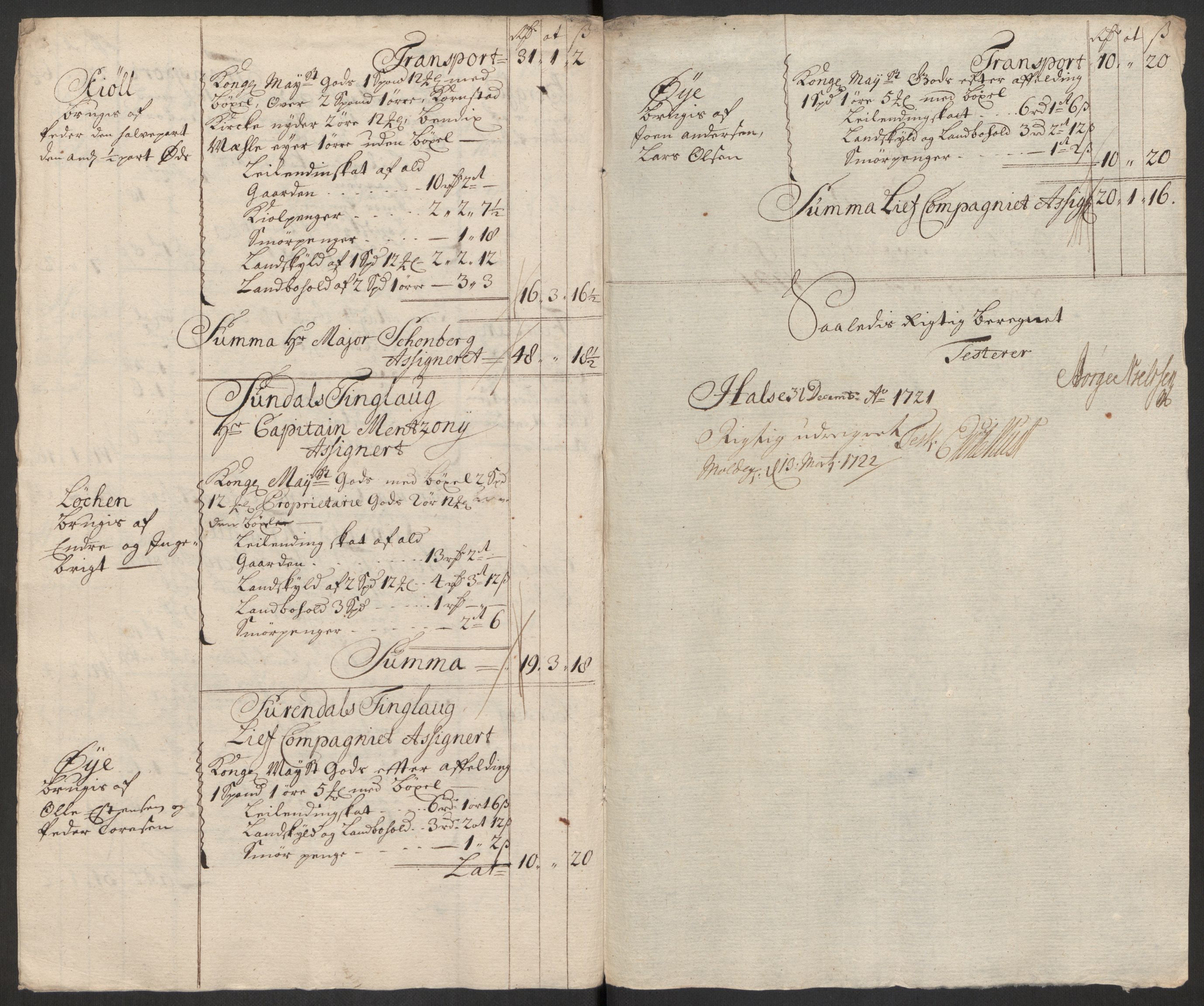 Rentekammeret inntil 1814, Reviderte regnskaper, Fogderegnskap, AV/RA-EA-4092/R56/L3754: Fogderegnskap Nordmøre, 1721, s. 272