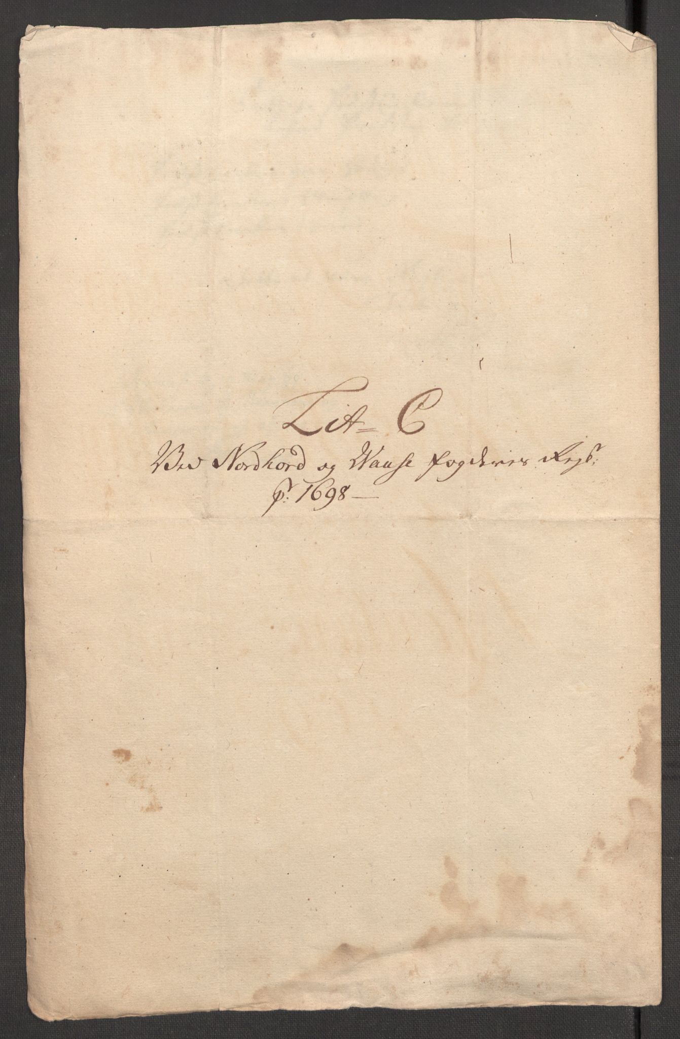 Rentekammeret inntil 1814, Reviderte regnskaper, Fogderegnskap, RA/EA-4092/R51/L3184: Fogderegnskap Nordhordland og Voss, 1698-1699, s. 139