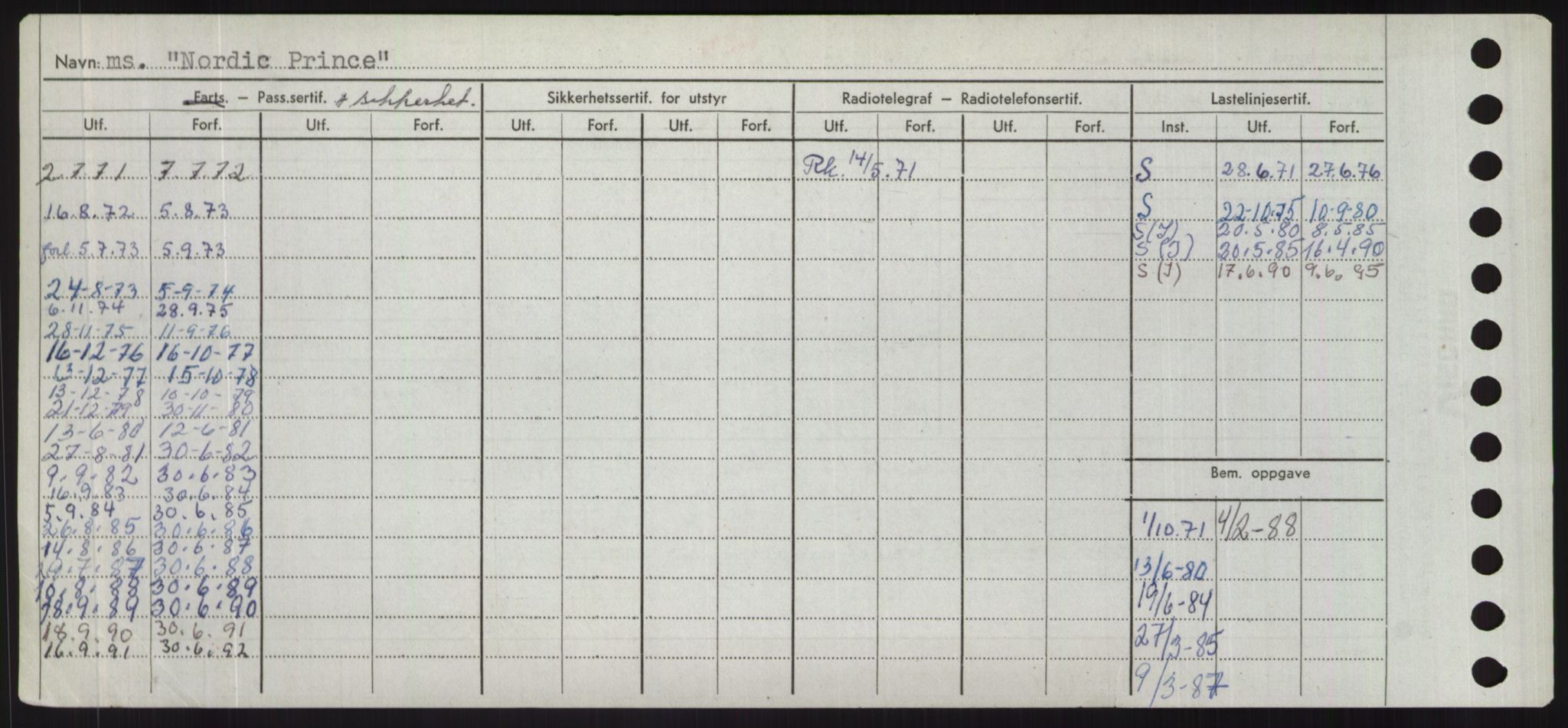 Sjøfartsdirektoratet med forløpere, Skipsmålingen, RA/S-1627/H/Hd/L0026: Fartøy, N-Norhol, s. 484