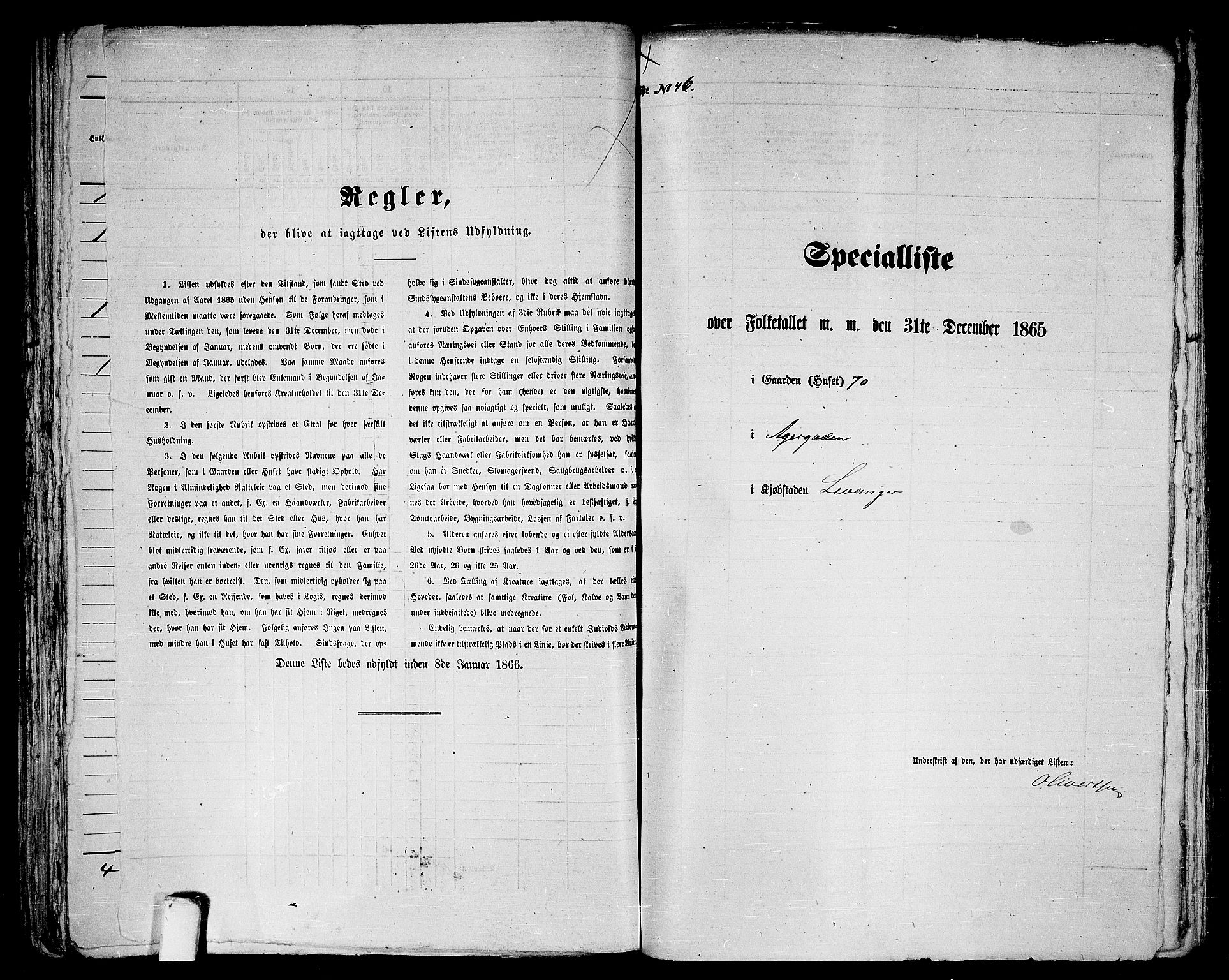 RA, Folketelling 1865 for 1701B Levanger prestegjeld, Levanger kjøpstad, 1865, s. 95