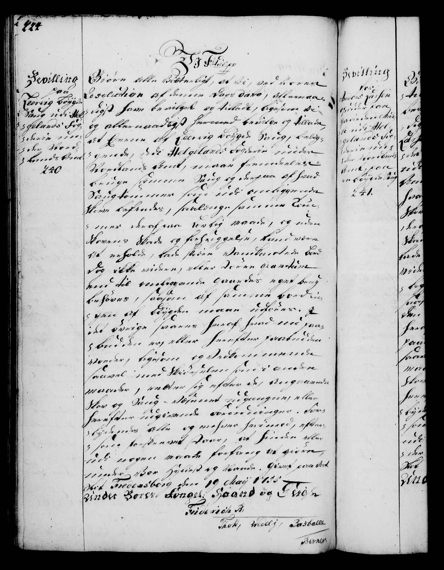 Rentekammeret, Kammerkanselliet, AV/RA-EA-3111/G/Gg/Gga/L0006: Norsk ekspedisjonsprotokoll med register (merket RK 53.6), 1749-1759, s. 424