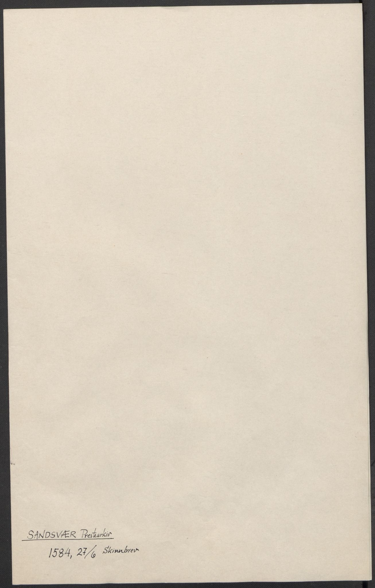 Riksarkivets diplomsamling, AV/RA-EA-5965/F15/L0020: Prestearkiv - Buskerud, 1584-1727, s. 23