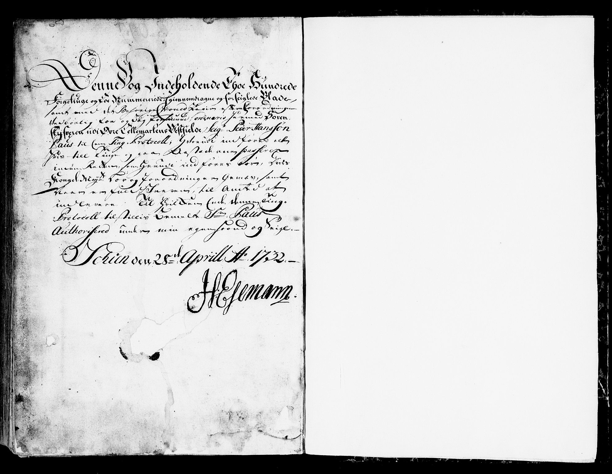 Vest-Telemark sorenskriveri, SAKO/A-134/F/Fa/L0026: Tingbok, 1732-1734