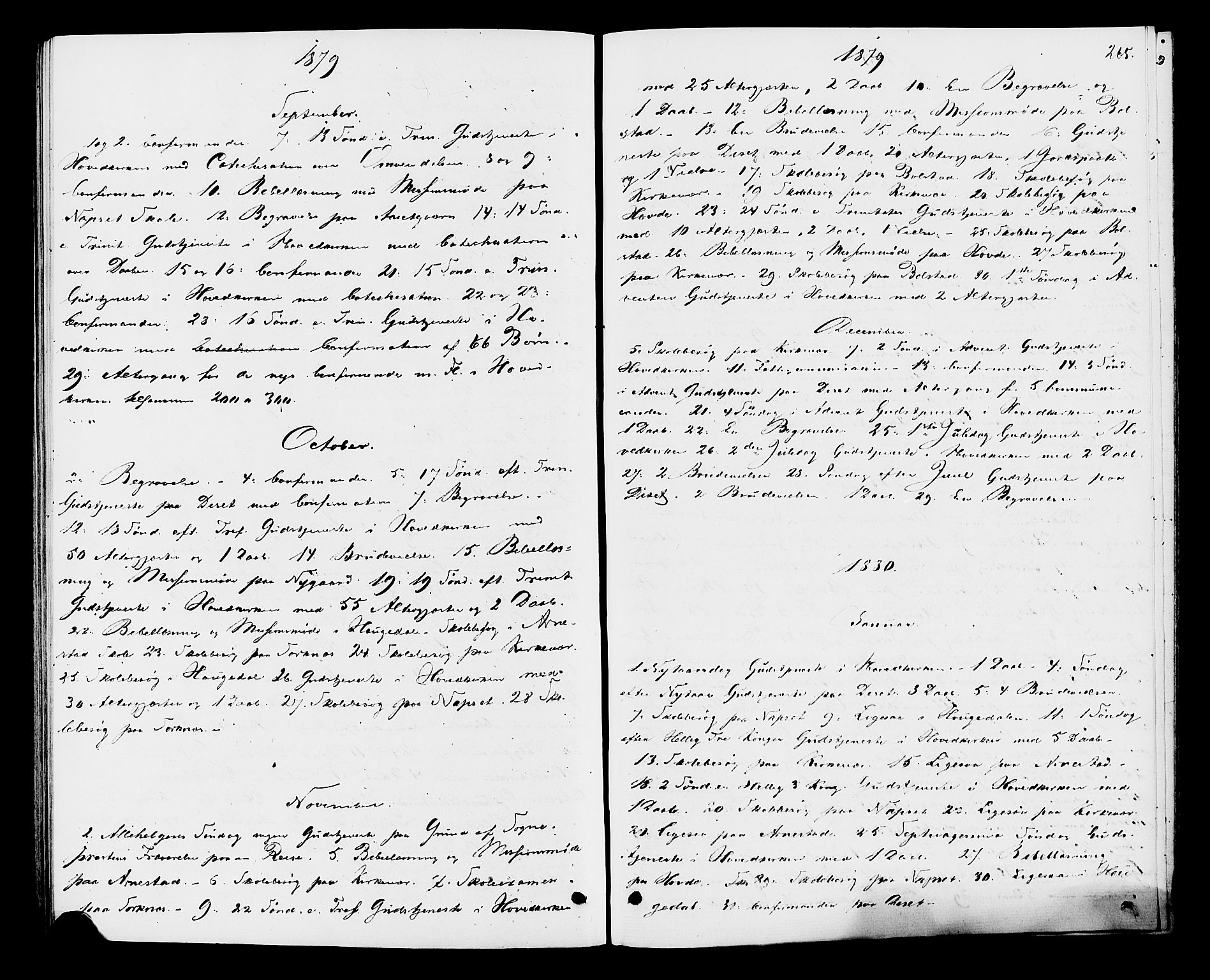 Åmot prestekontor, Hedmark, AV/SAH-PREST-056/H/Ha/Haa/L0009: Ministerialbok nr. 9, 1875-1883, s. 265