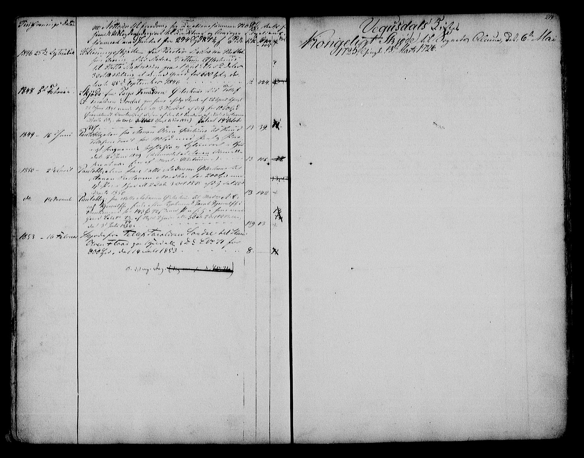 Østre Råbyggelag sorenskriveri, SAK/1221-0016/G/Ga/L0008: Panteregister nr. 8, 1831-1854, s. 214