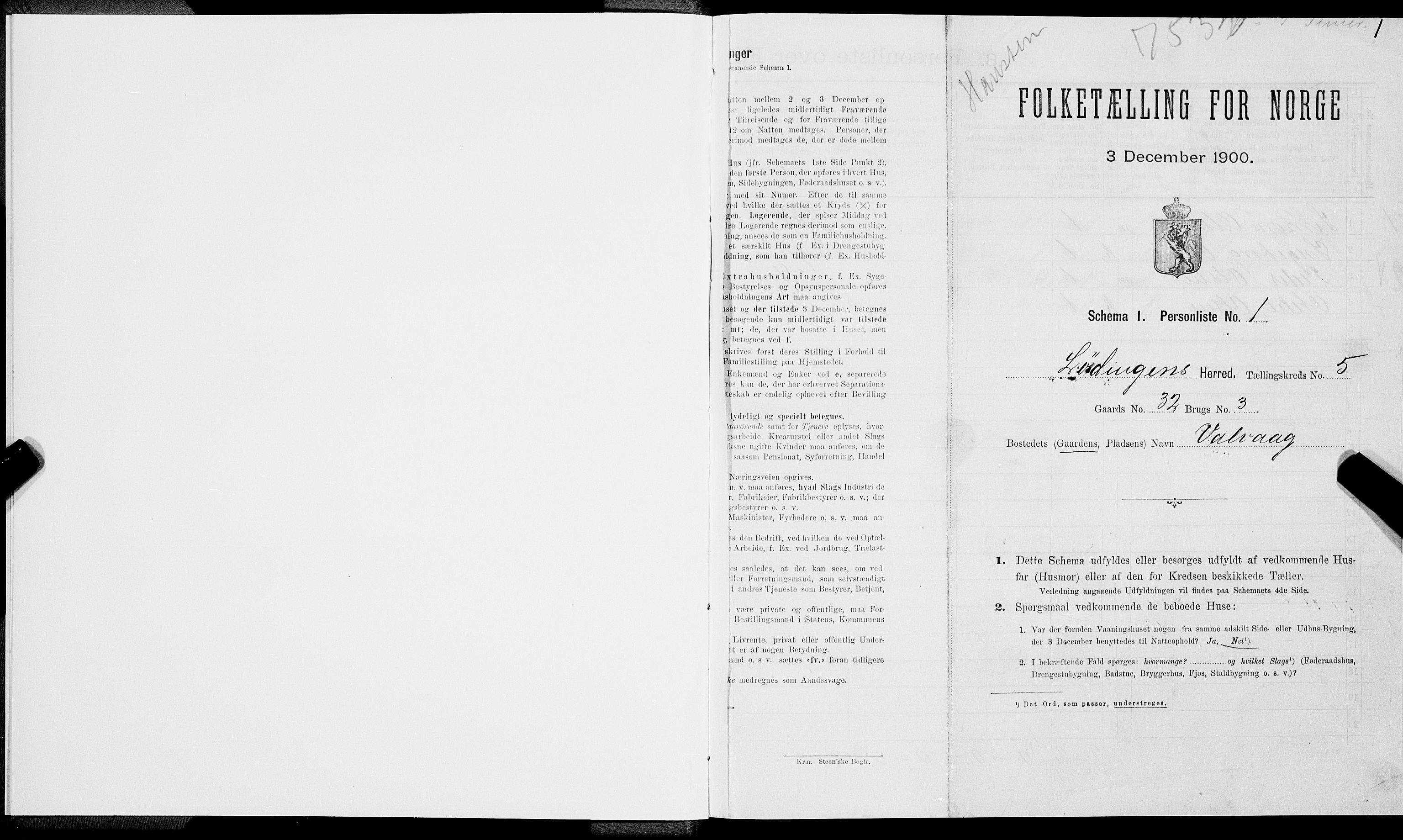 SAT, Folketelling 1900 for 1851 Lødingen herred, 1900, s. 478