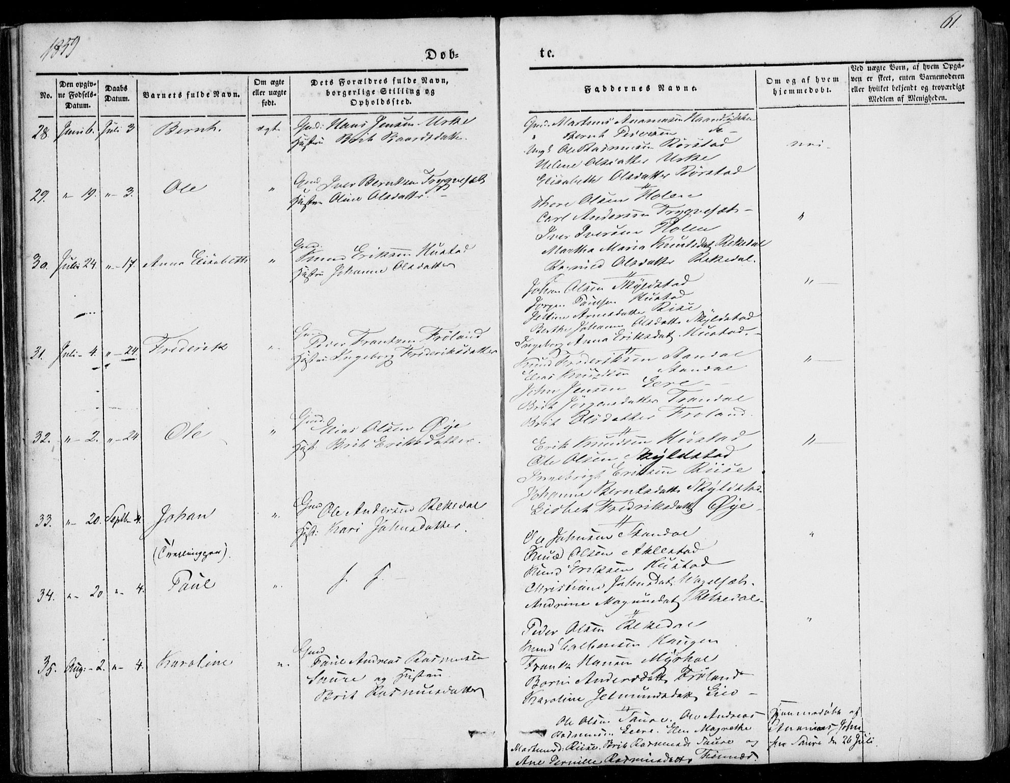 Ministerialprotokoller, klokkerbøker og fødselsregistre - Møre og Romsdal, AV/SAT-A-1454/515/L0209: Ministerialbok nr. 515A05, 1847-1868, s. 61