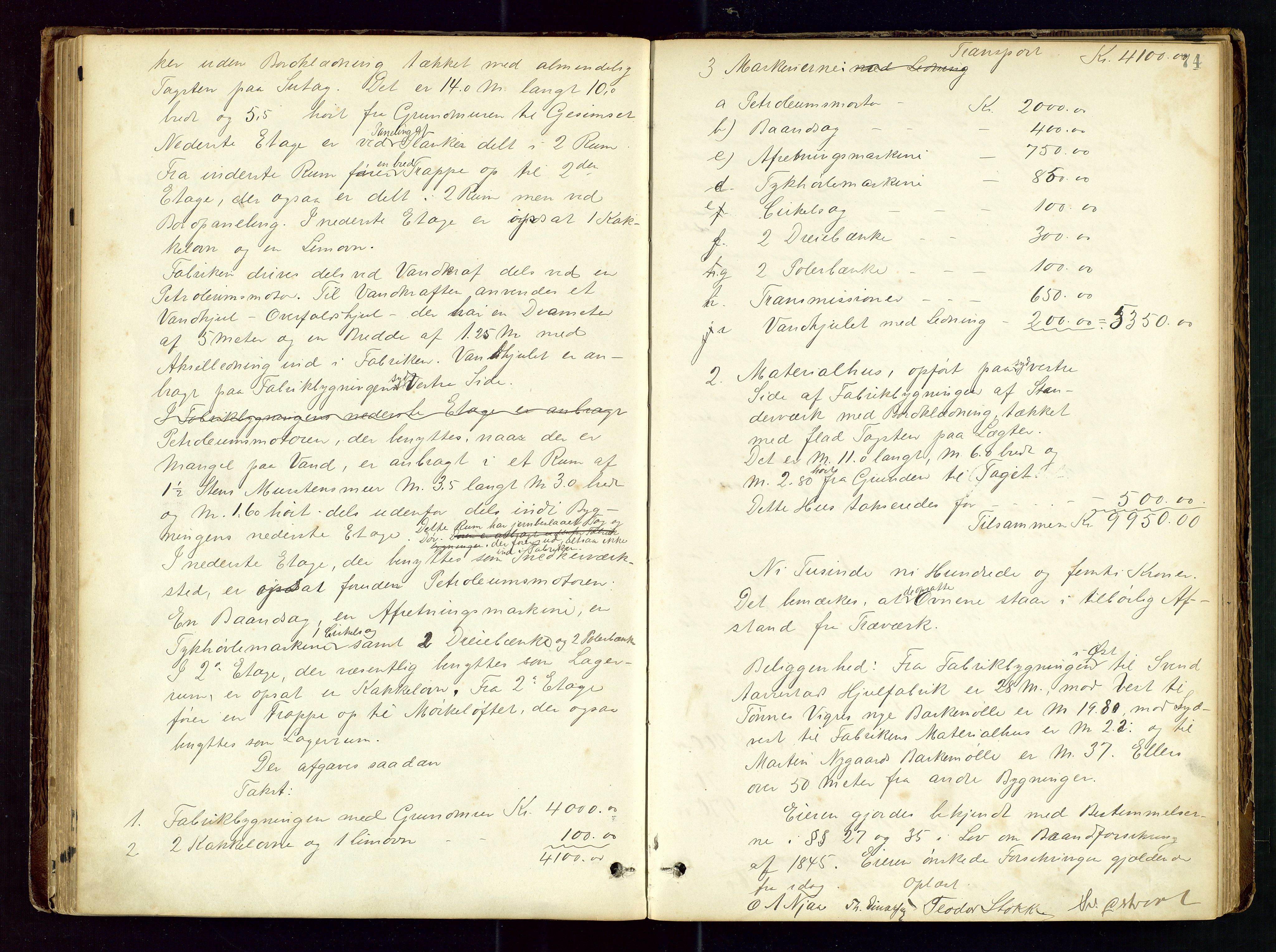 Høyland/Sandnes lensmannskontor, AV/SAST-A-100166/Goa/L0002: "Brandtaxtprotokol for Landafdelingen i Høiland", 1880-1917, s. 73b-74a