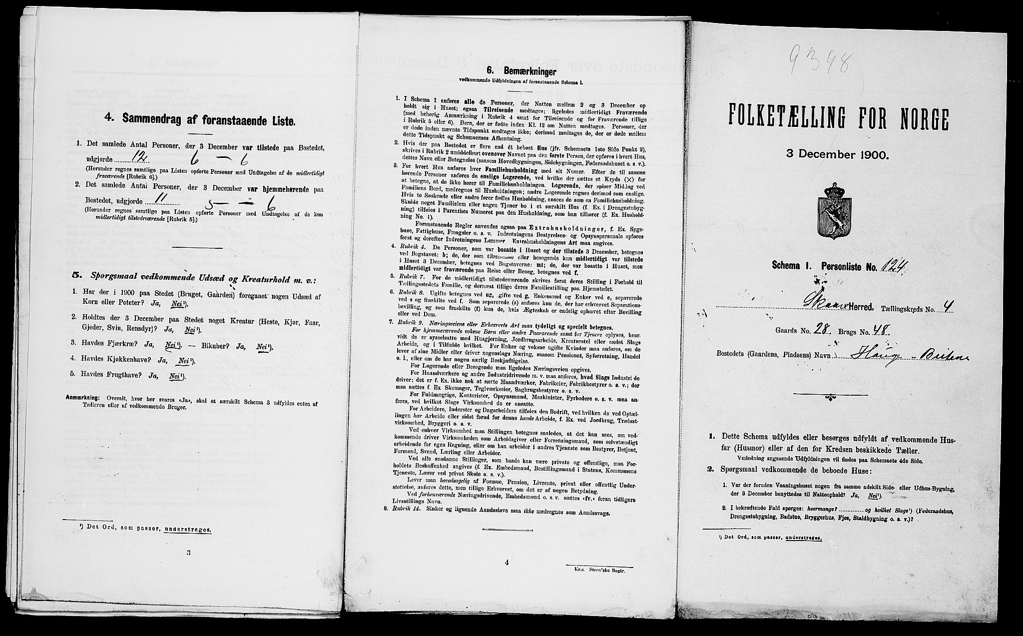 SAST, Folketelling 1900 for 1153 Skåre herred, 1900, s. 633