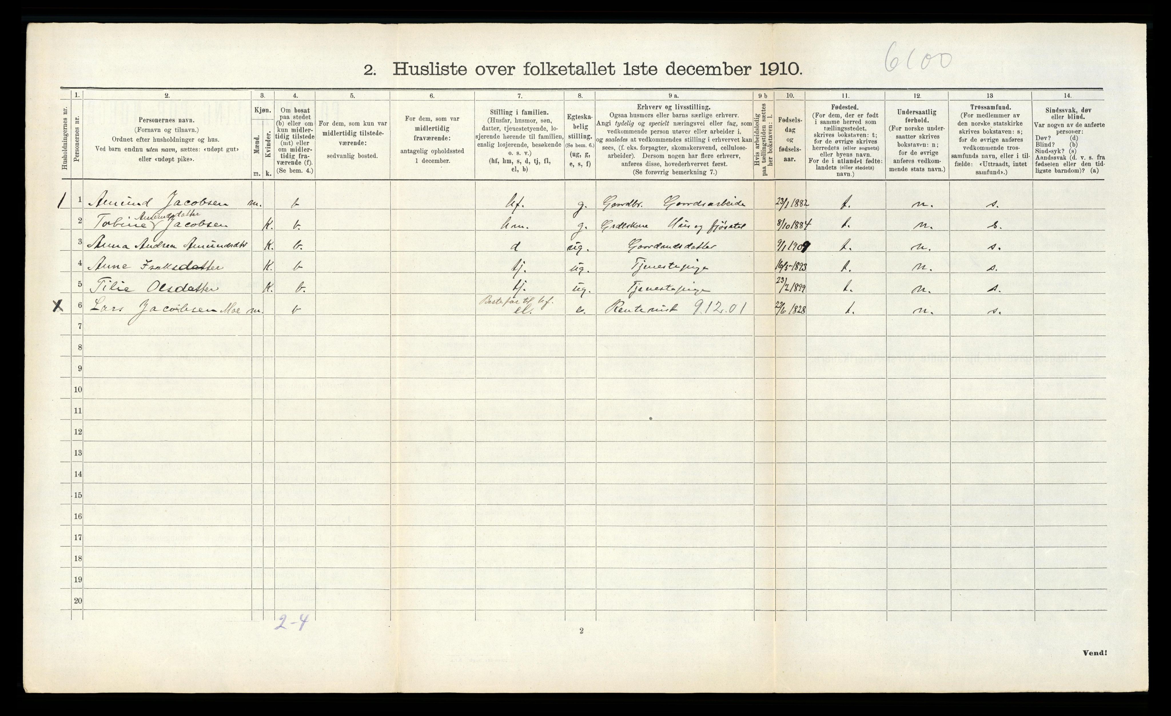 RA, Folketelling 1910 for 0814 Bamble herred, 1910, s. 885