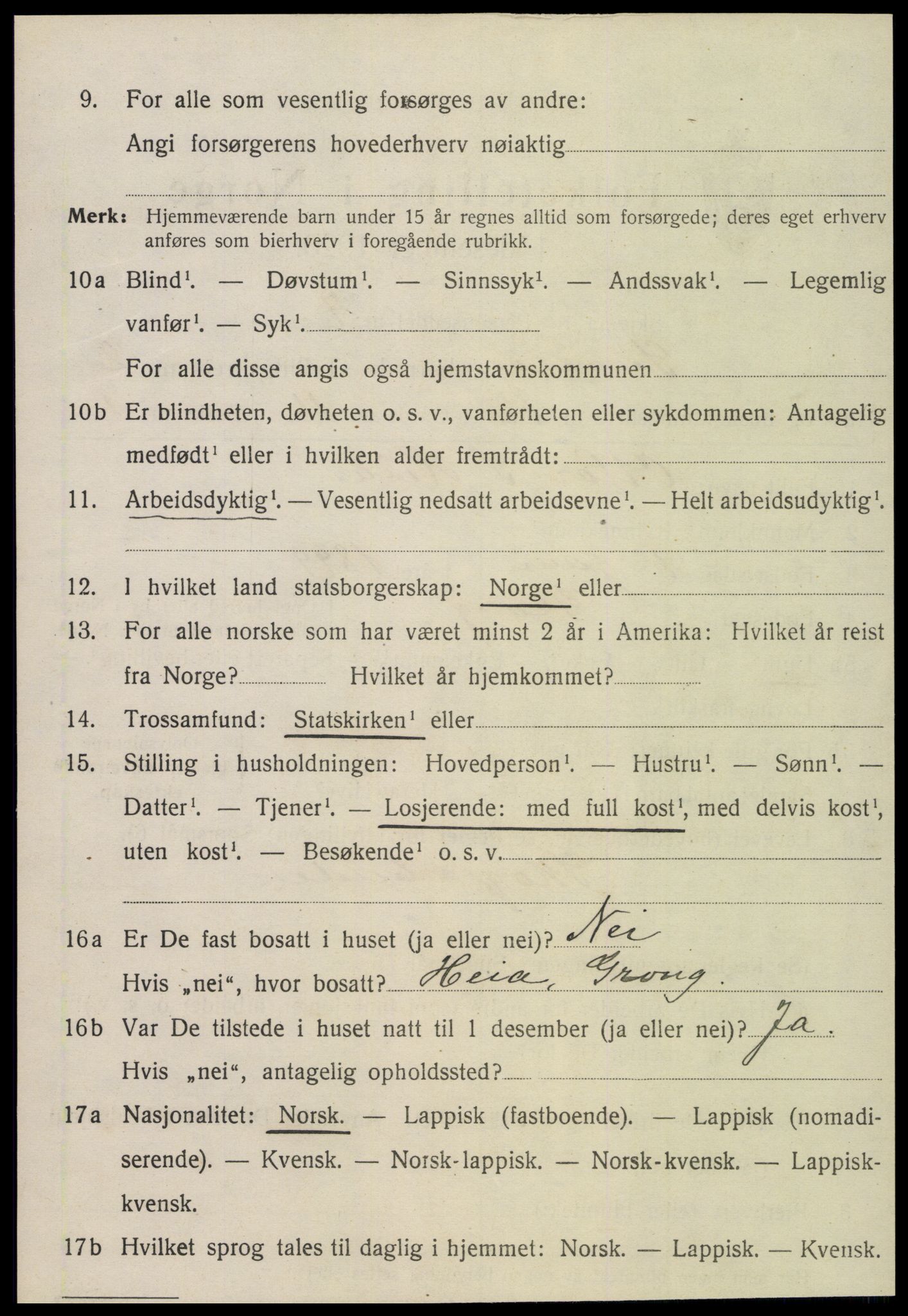 SAT, Folketelling 1920 for 1736 Snåsa herred, 1920, s. 1521