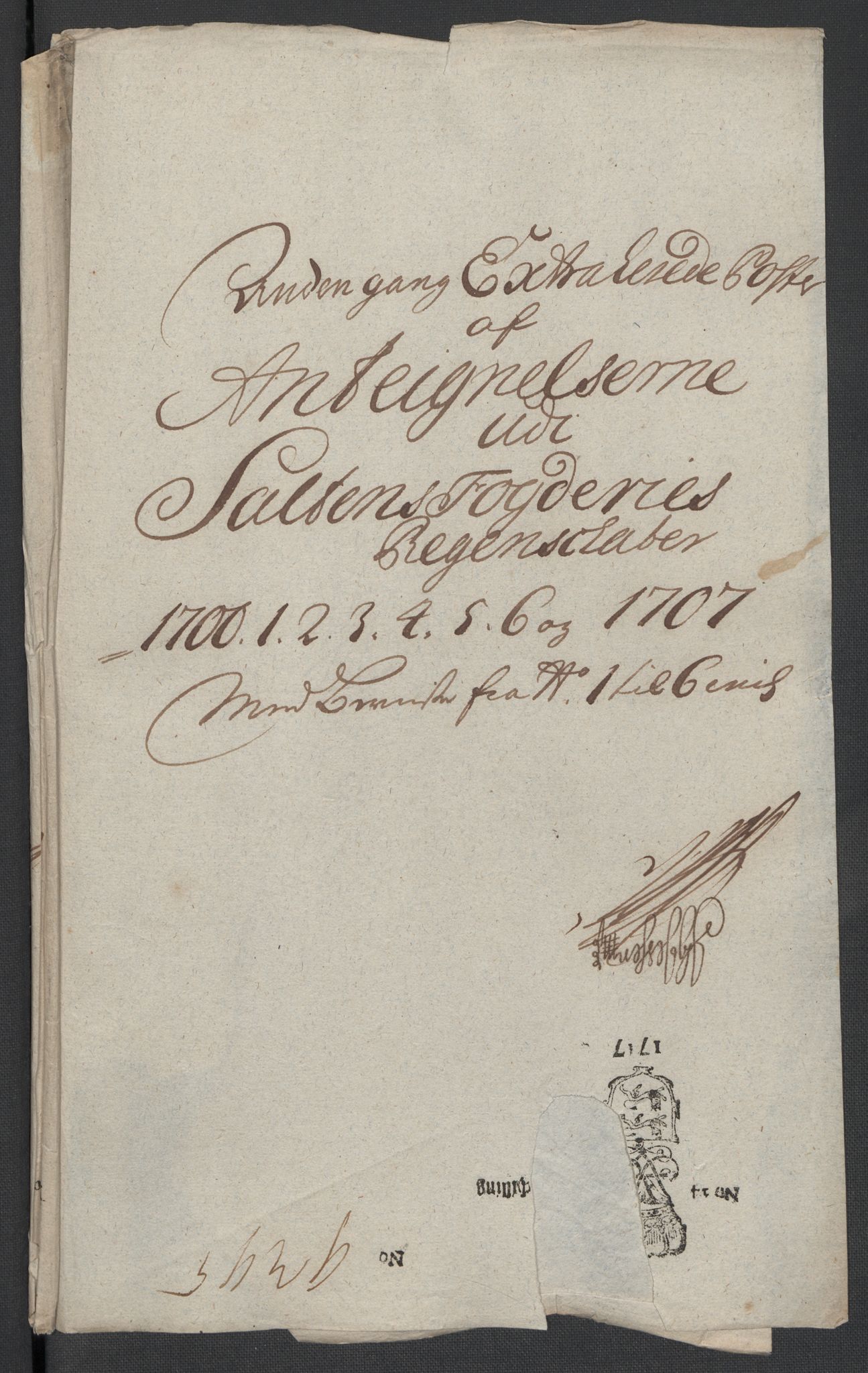 Rentekammeret inntil 1814, Reviderte regnskaper, Fogderegnskap, RA/EA-4092/R66/L4581: Fogderegnskap Salten, 1707-1710, s. 166