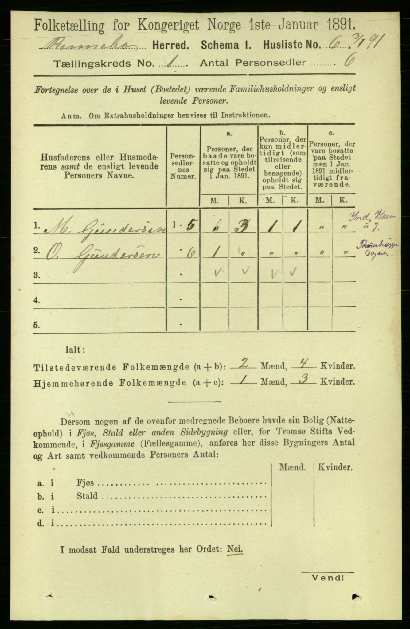 RA, Folketelling 1891 for 1635 Rennebu herred, 1891, s. 24