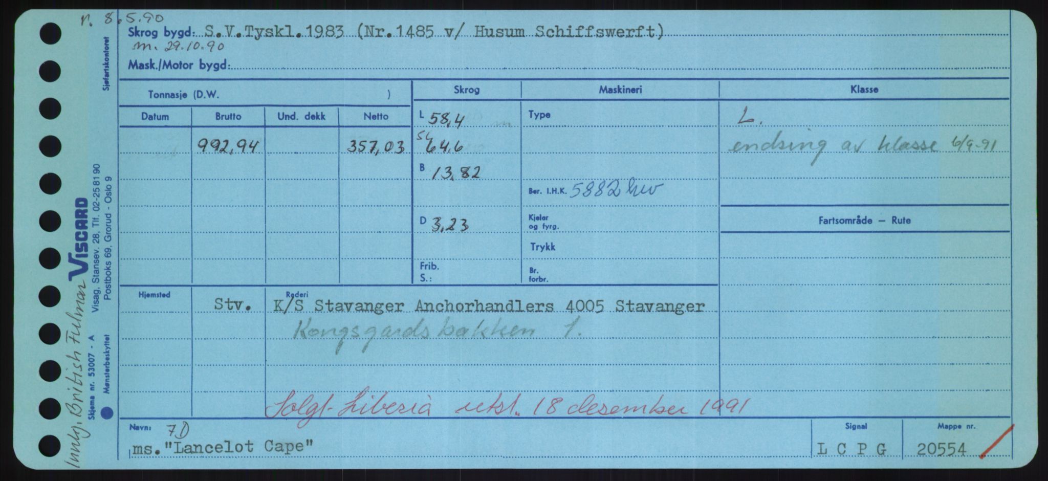 Sjøfartsdirektoratet med forløpere, Skipsmålingen, RA/S-1627/H/Hd/L0022: Fartøy, L-Lia, s. 123