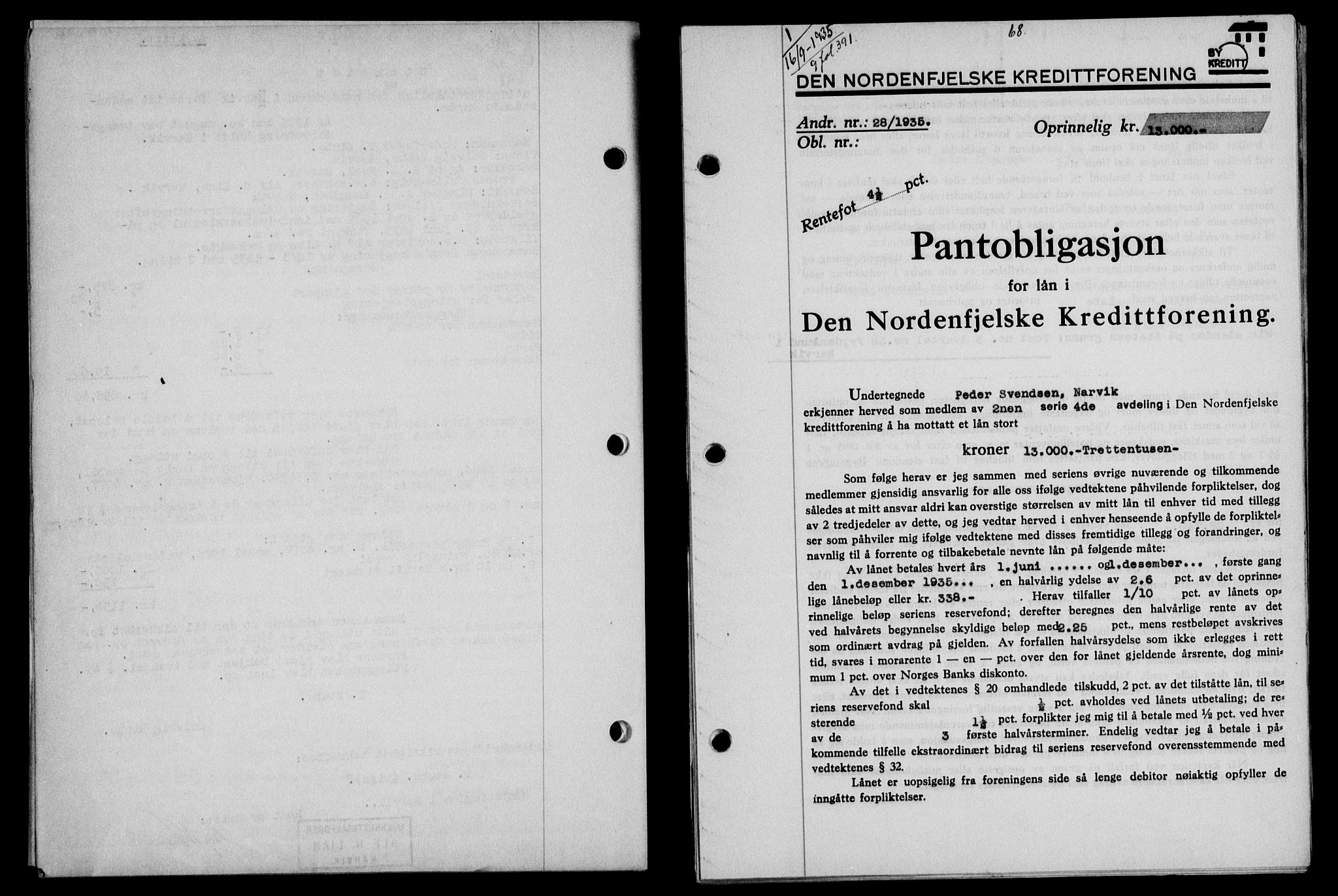 Narvik sorenskriveri, SAT/A-0002/1/2/2C/2Ca/L0011: Pantebok nr. 14, 1935-1937, Tingl.dato: 16.09.1935