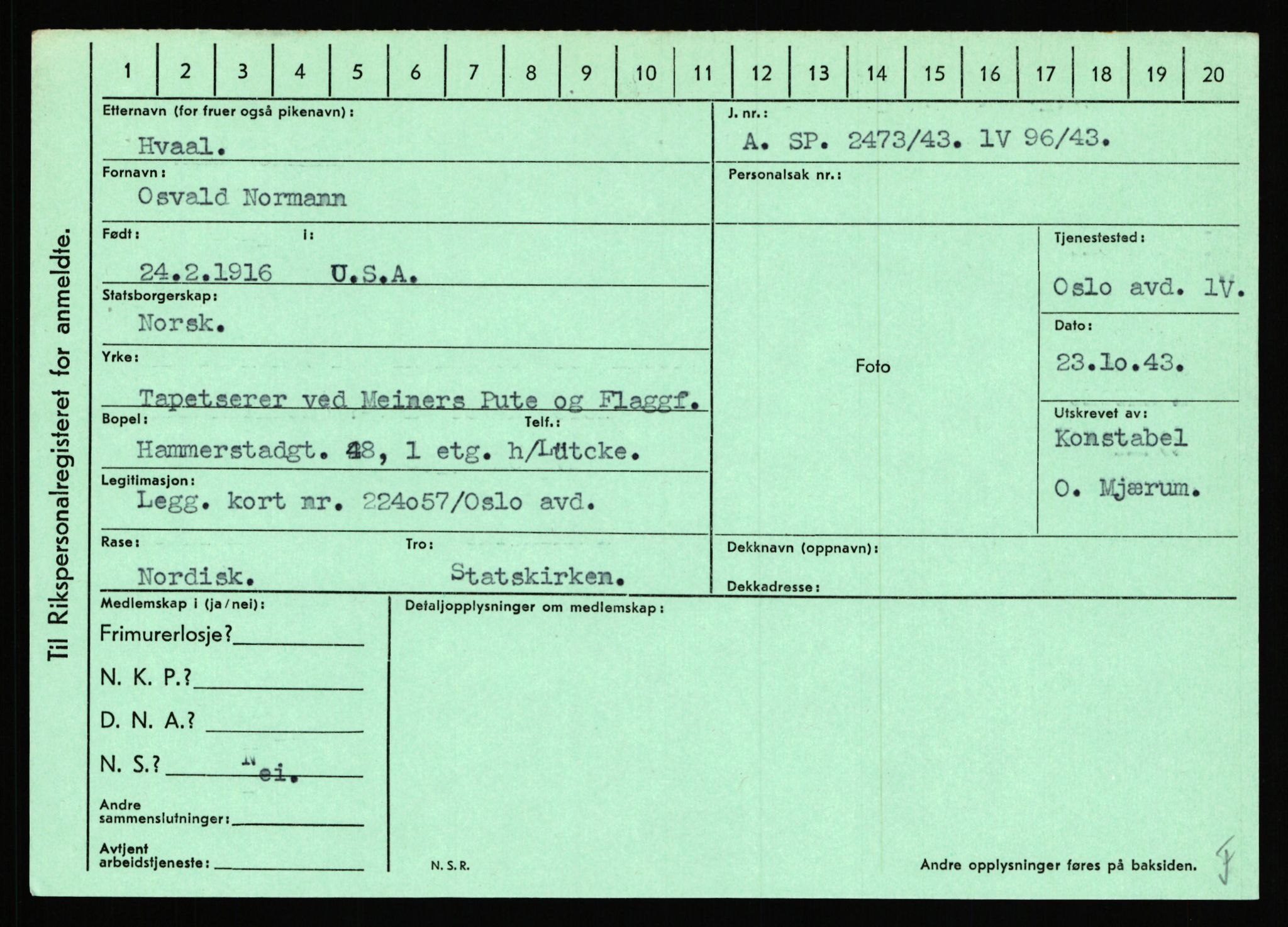Statspolitiet - Hovedkontoret / Osloavdelingen, AV/RA-S-1329/C/Ca/L0007: Hol - Joelsen, 1943-1945, s. 1471