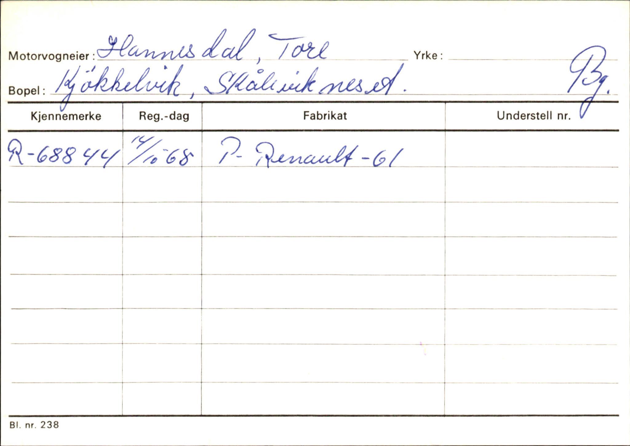 Statens vegvesen, Hordaland vegkontor, SAB/A-5201/2/Ha/L0018: R-eierkort H, 1920-1971, s. 858