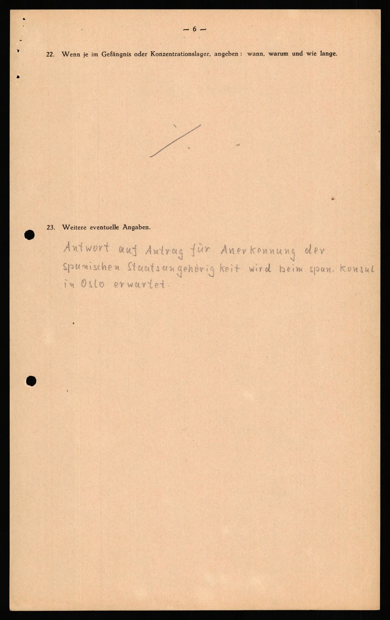 Forsvaret, Forsvarets overkommando II, AV/RA-RAFA-3915/D/Db/L0032: CI Questionaires. Tyske okkupasjonsstyrker i Norge. Tyskere., 1945-1946, s. 462