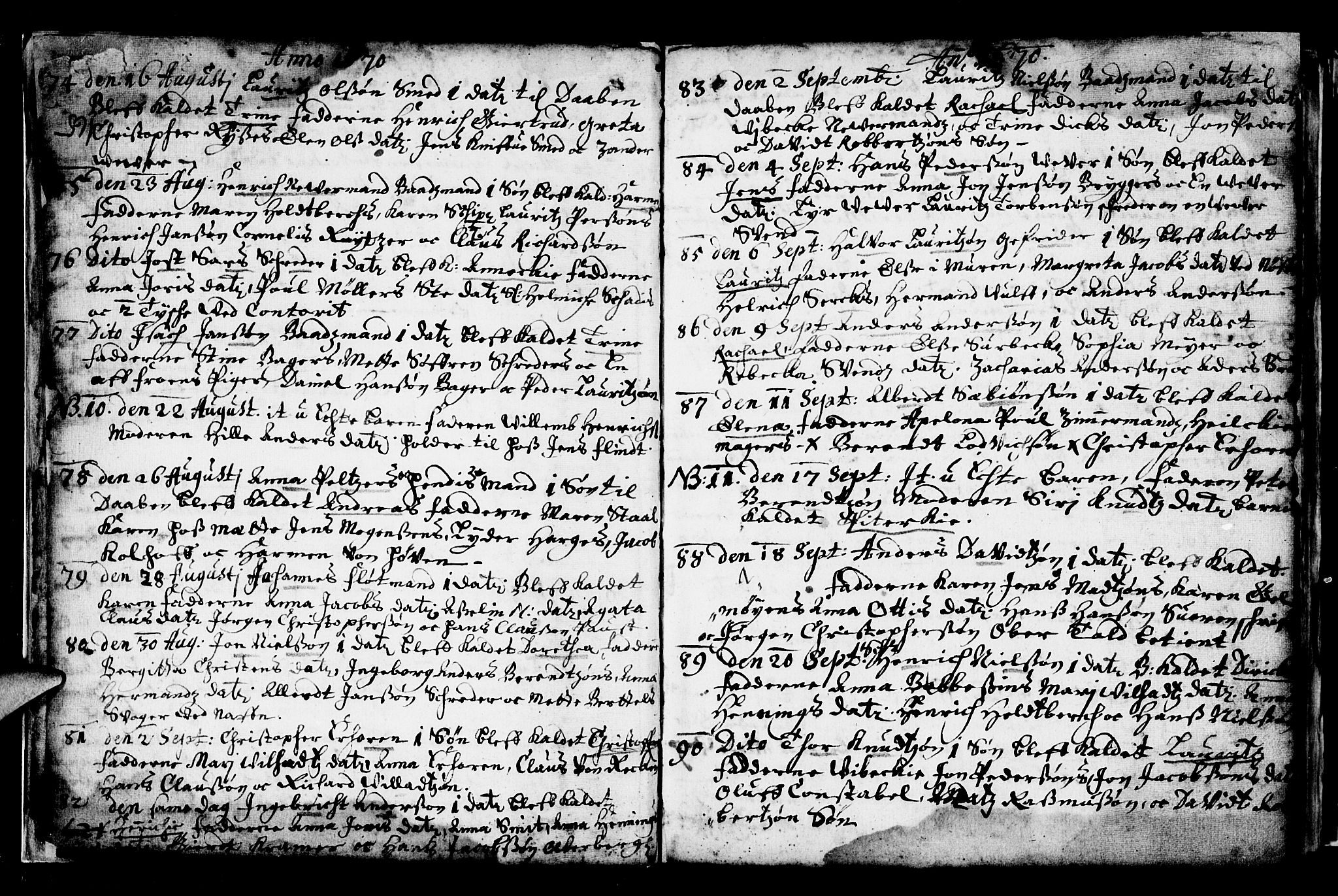 Nykirken Sokneprestembete, AV/SAB-A-77101/H/Haa/L0001: Ministerialbok nr. A 1, 1668-1820, s. 165