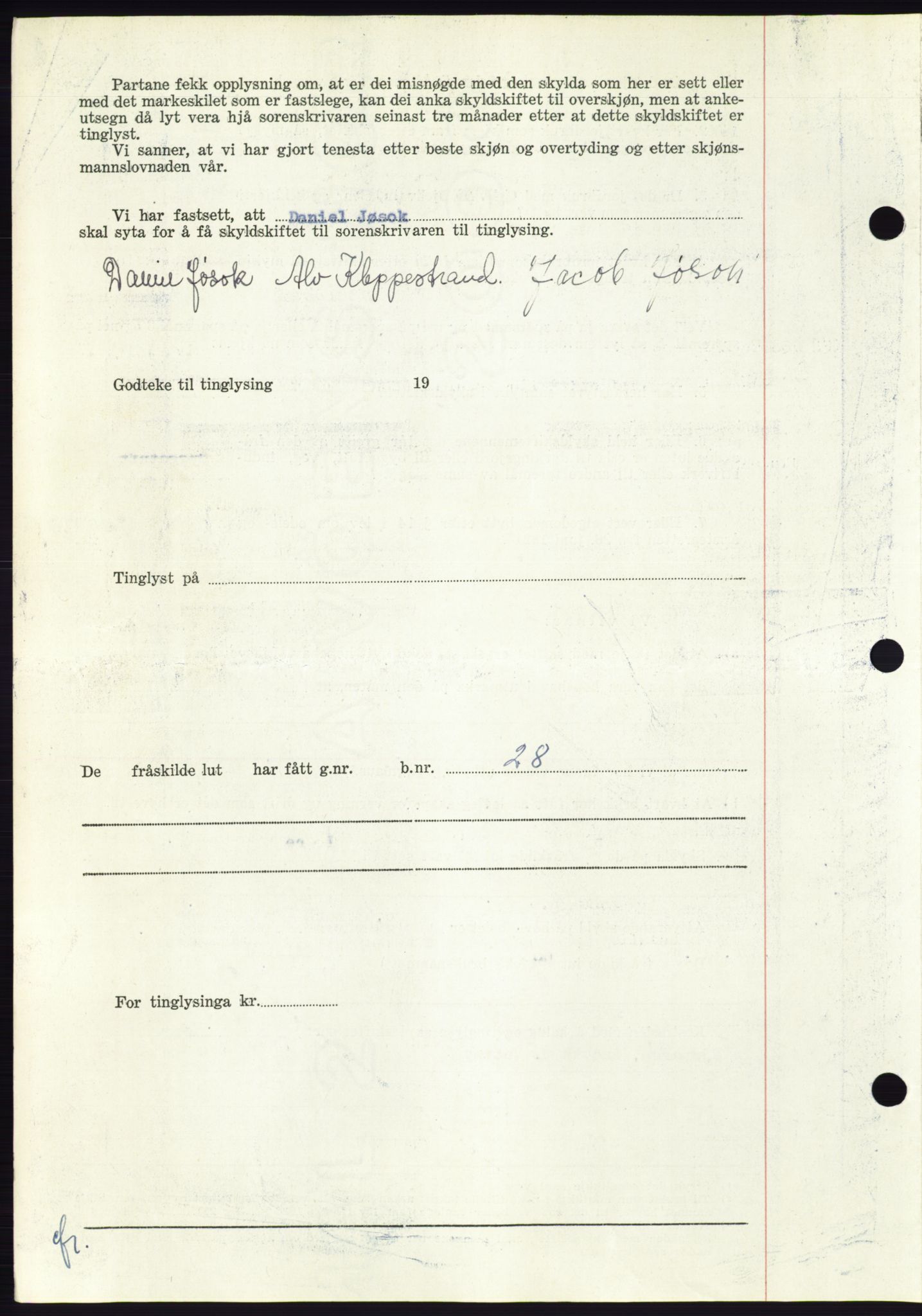 Søre Sunnmøre sorenskriveri, AV/SAT-A-4122/1/2/2C/L0095: Pantebok nr. 21A, 1953-1953, Dagboknr: 1296/1953