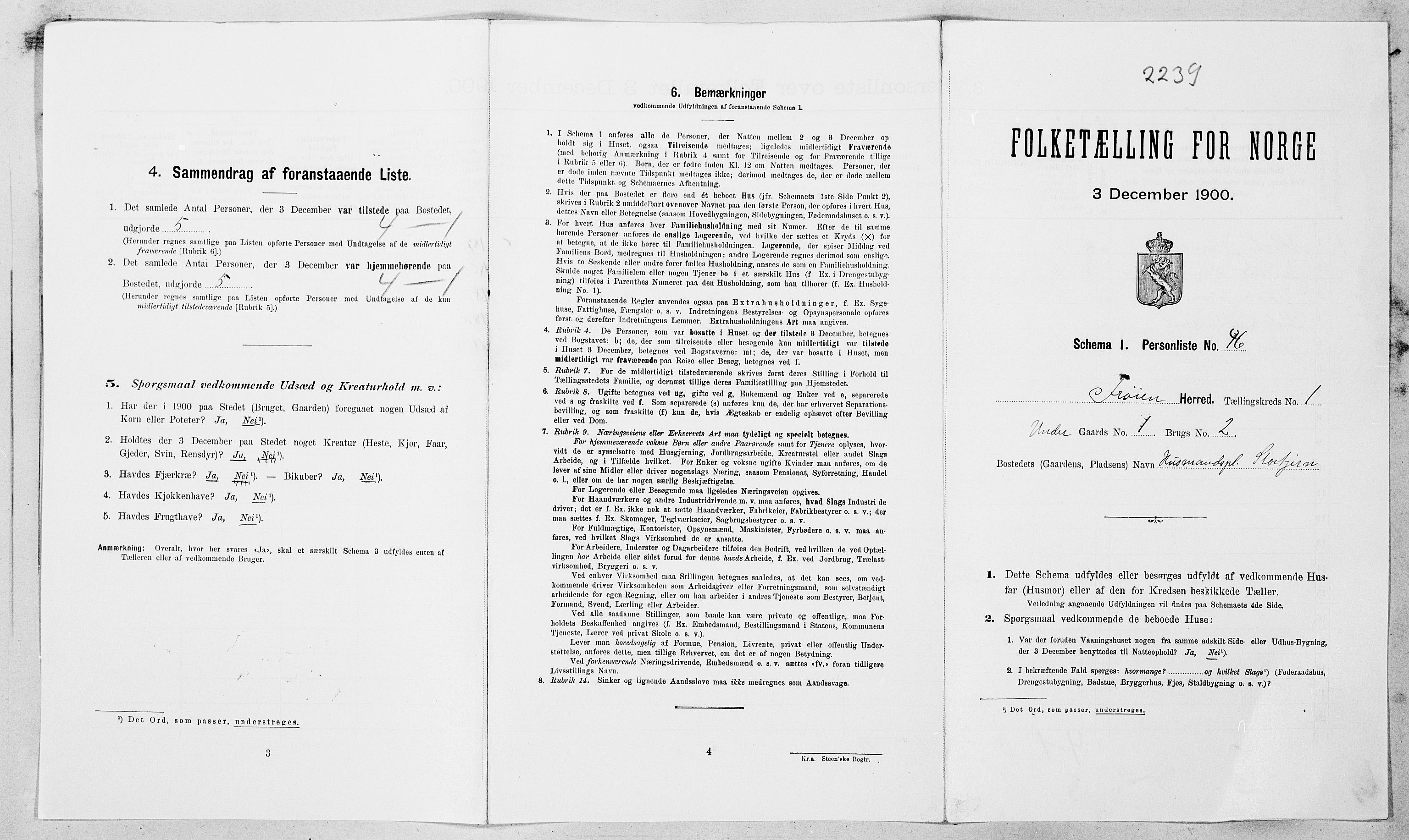 SAT, Folketelling 1900 for 1619 Frøya herred, 1900, s. 218