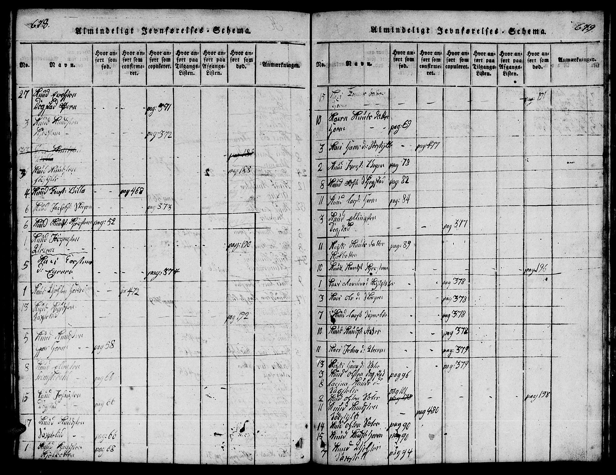 Ministerialprotokoller, klokkerbøker og fødselsregistre - Møre og Romsdal, SAT/A-1454/541/L0546: Klokkerbok nr. 541C01, 1818-1856, s. 678-679