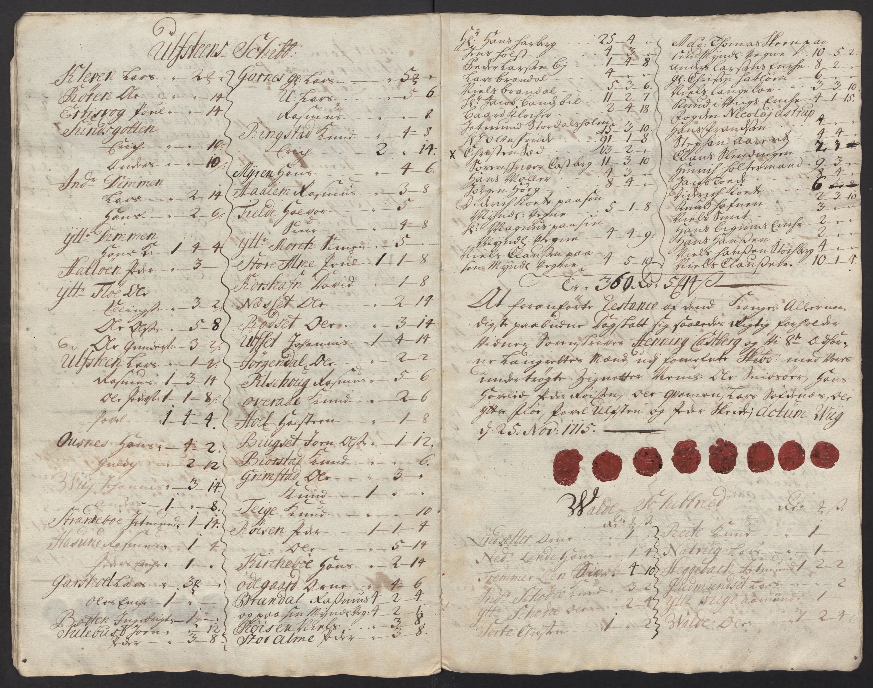 Rentekammeret inntil 1814, Reviderte regnskaper, Fogderegnskap, RA/EA-4092/R54/L3567: Fogderegnskap Sunnmøre, 1715, s. 311