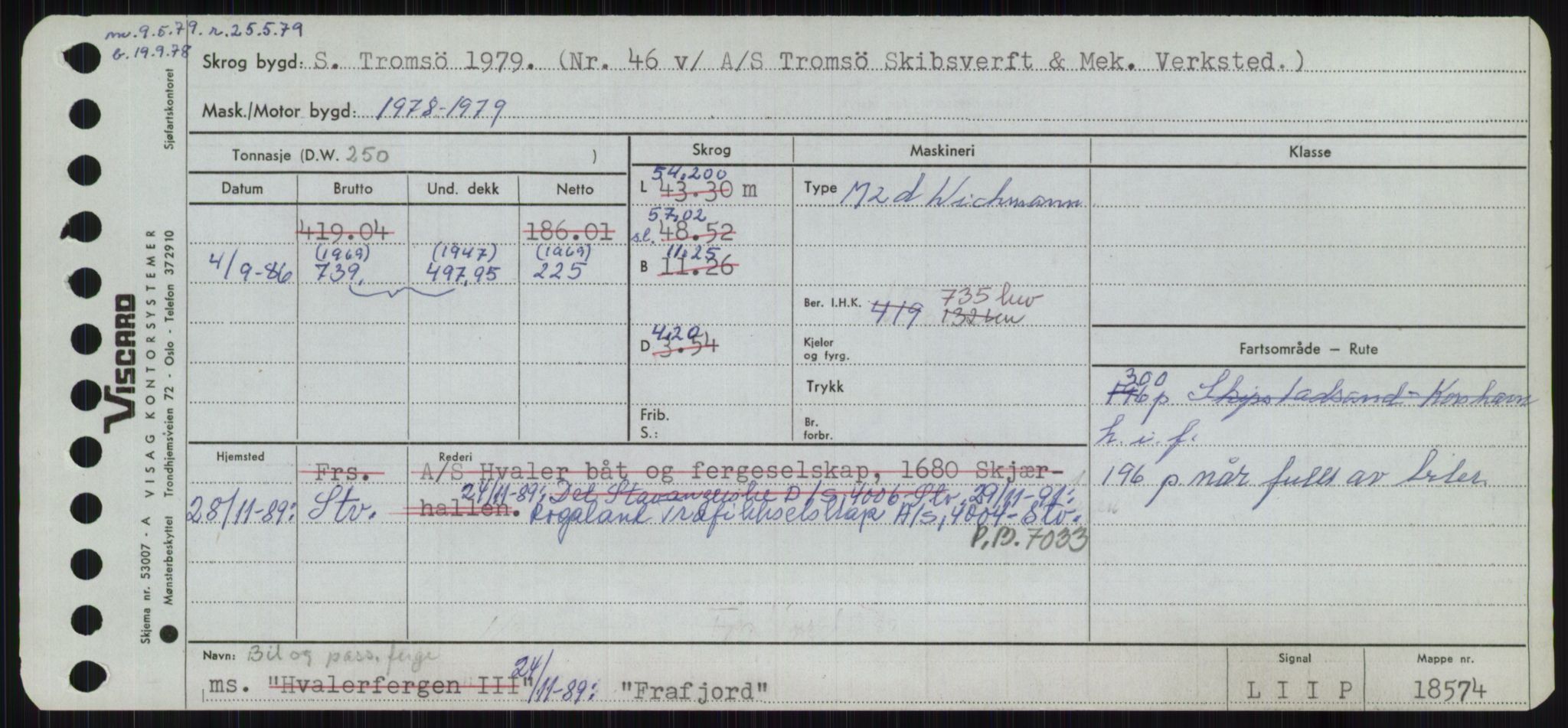 Sjøfartsdirektoratet med forløpere, Skipsmålingen, AV/RA-S-1627/H/Ha/L0002/0001: Fartøy, Eik-Hill / Fartøy, Eik-F, s. 703