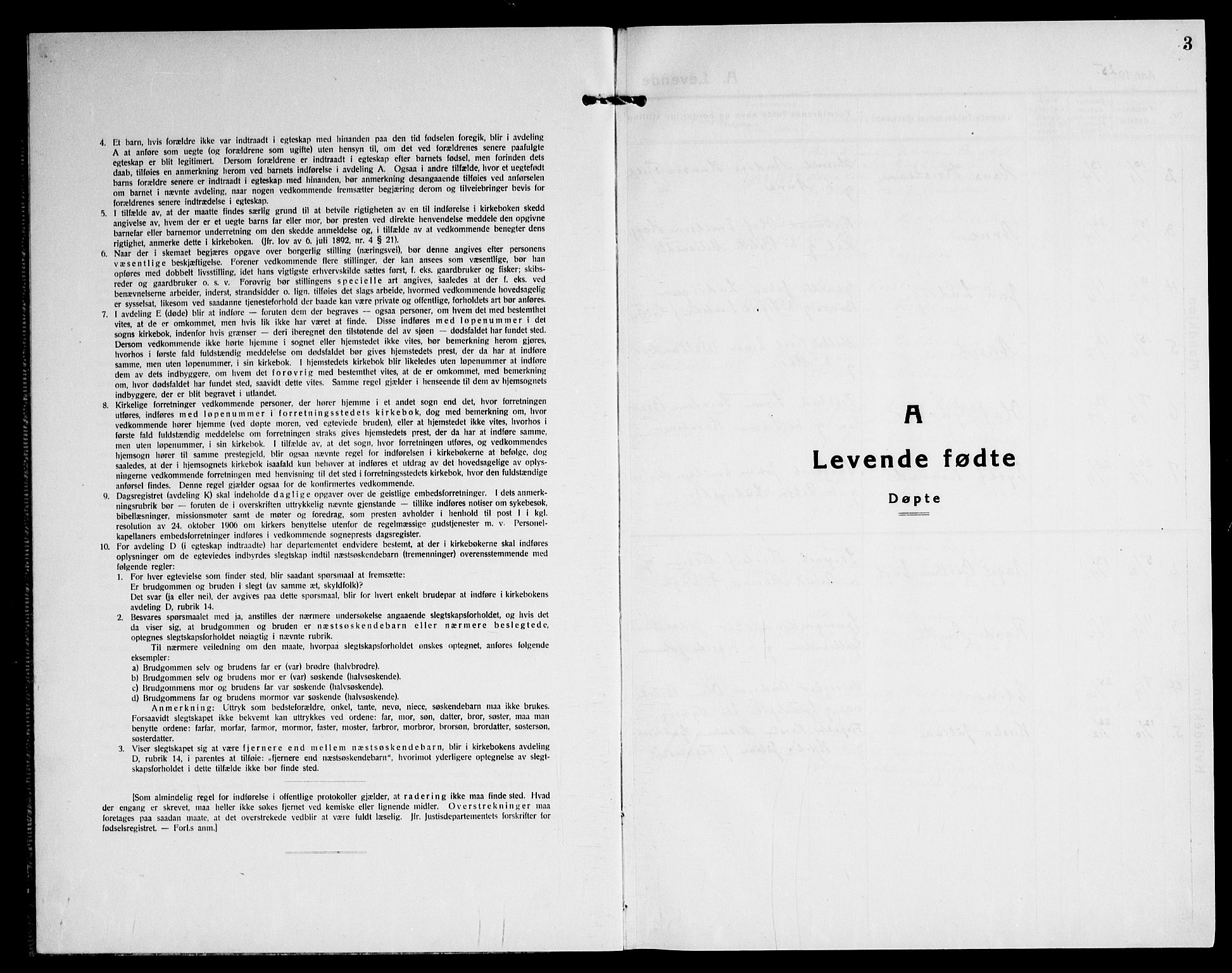 Høland prestekontor Kirkebøker, SAO/A-10346a/G/Gc/L0003: Klokkerbok nr. III 3, 1925-1947, s. 3