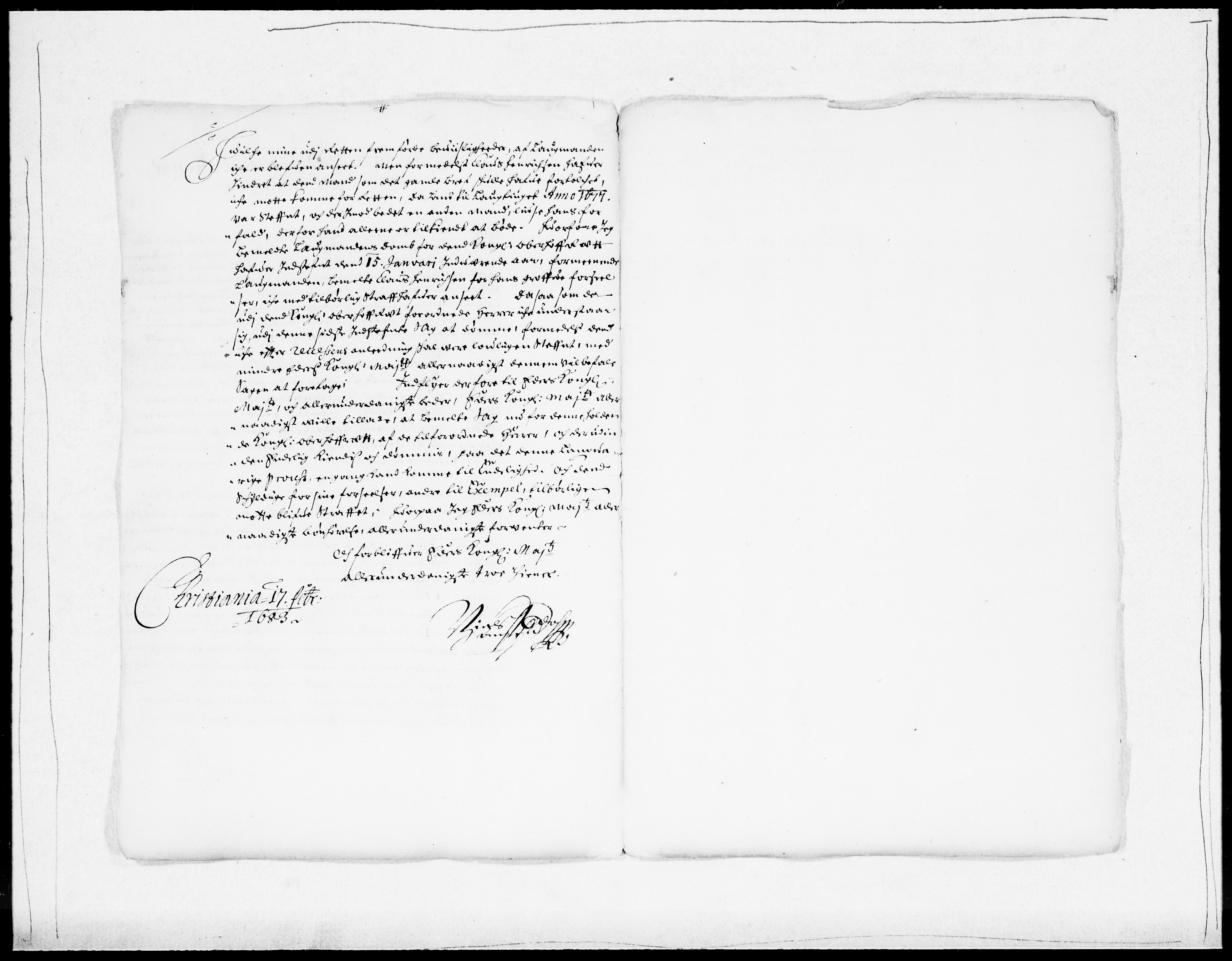 Danske Kanselli 1572-1799, RA/EA-3023/F/Fc/Fcc/Fcca/L0036: Norske innlegg 1572-1799, 1683-1684, s. 265
