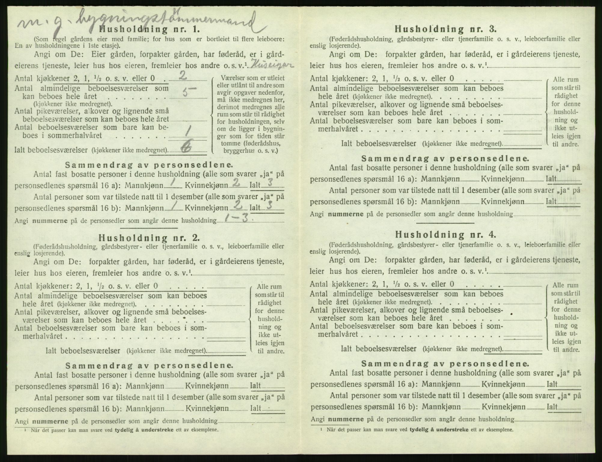 SAT, Folketelling 1920 for 1530 Vatne herred, 1920, s. 327