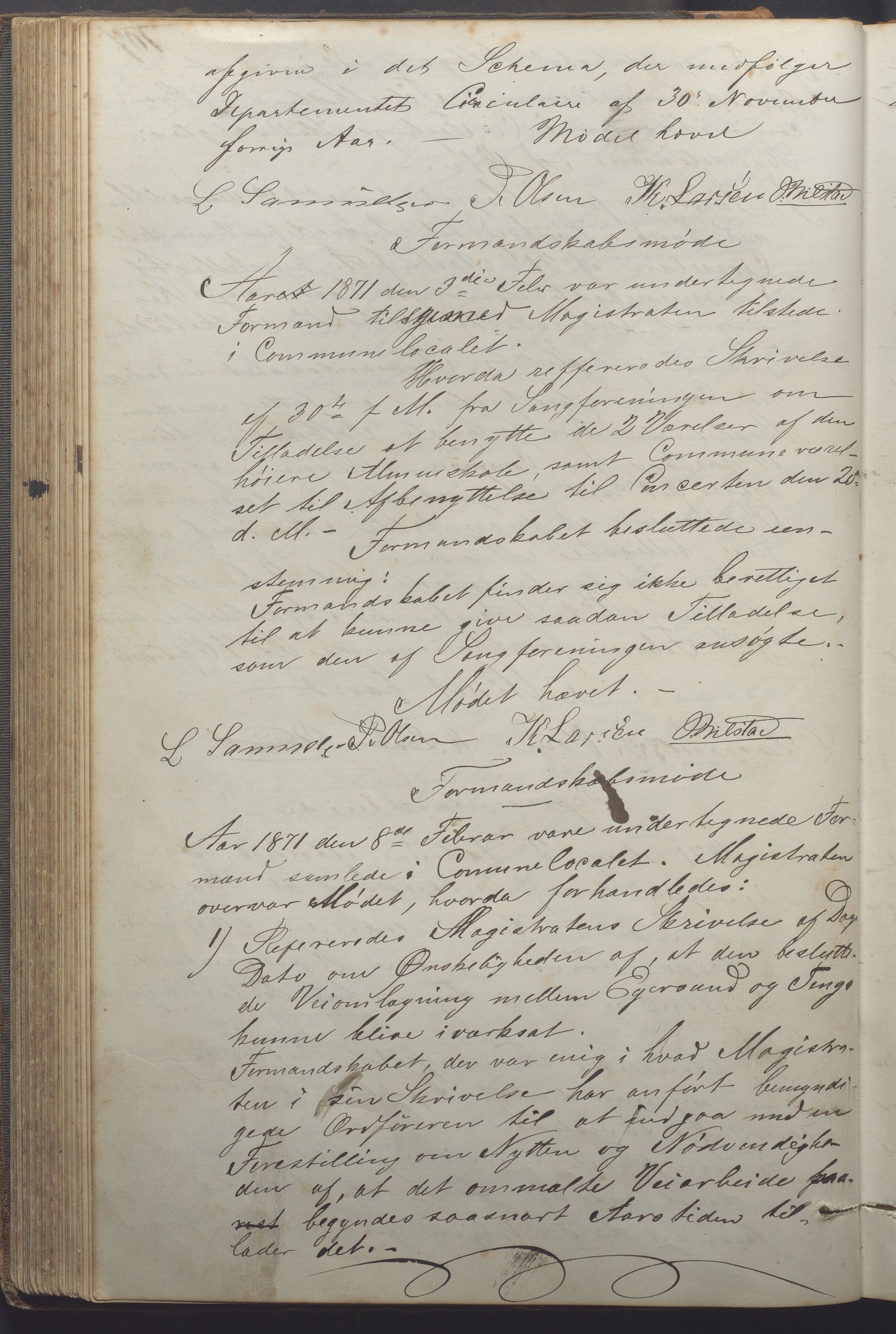Egersund kommune (Ladested) - Formannskapet, IKAR/K-100502/A/L0003: Forhandlingsprotokoll, 1866-1878, s. 107b