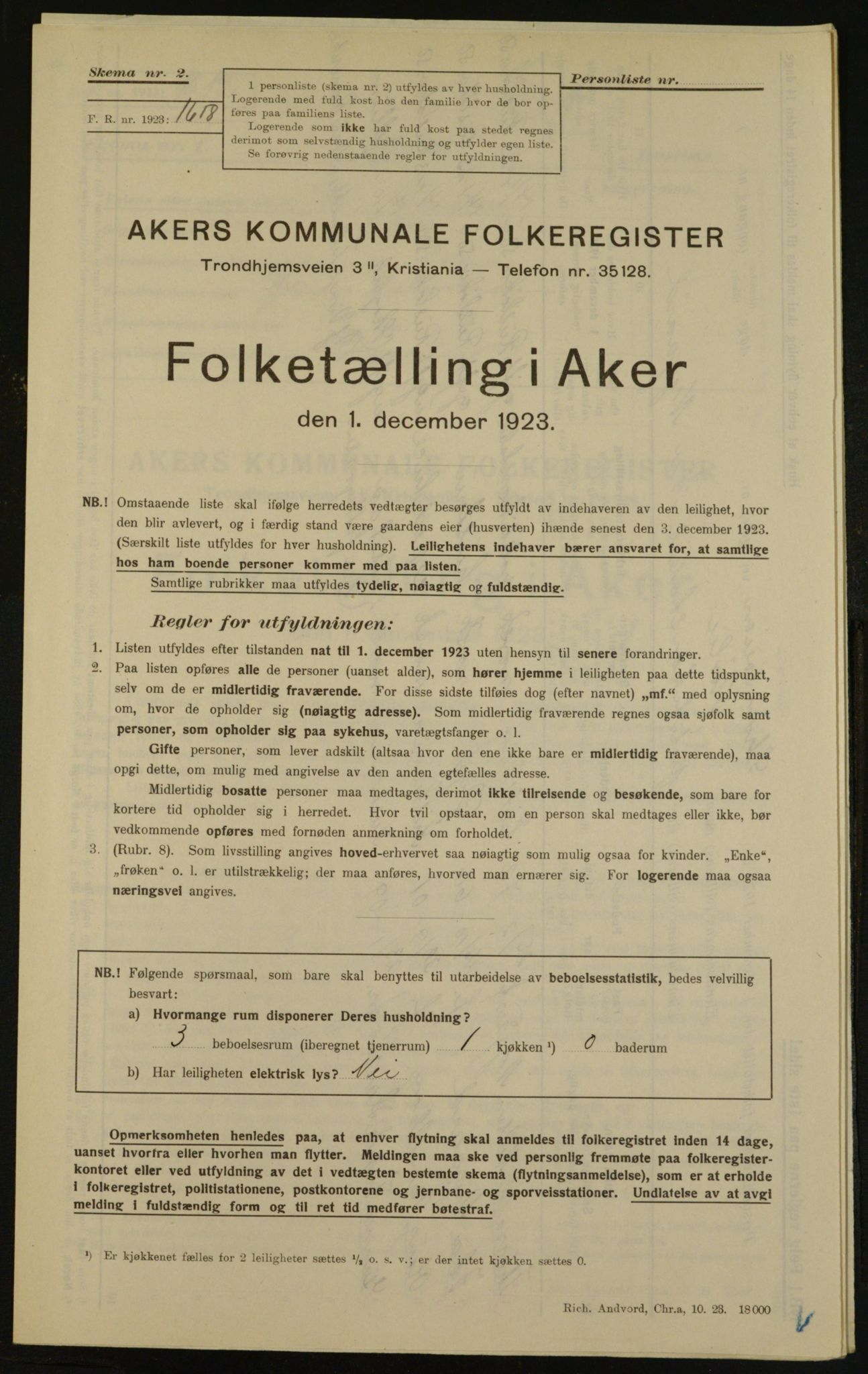 , Kommunal folketelling 1.12.1923 for Aker, 1923, s. 32737