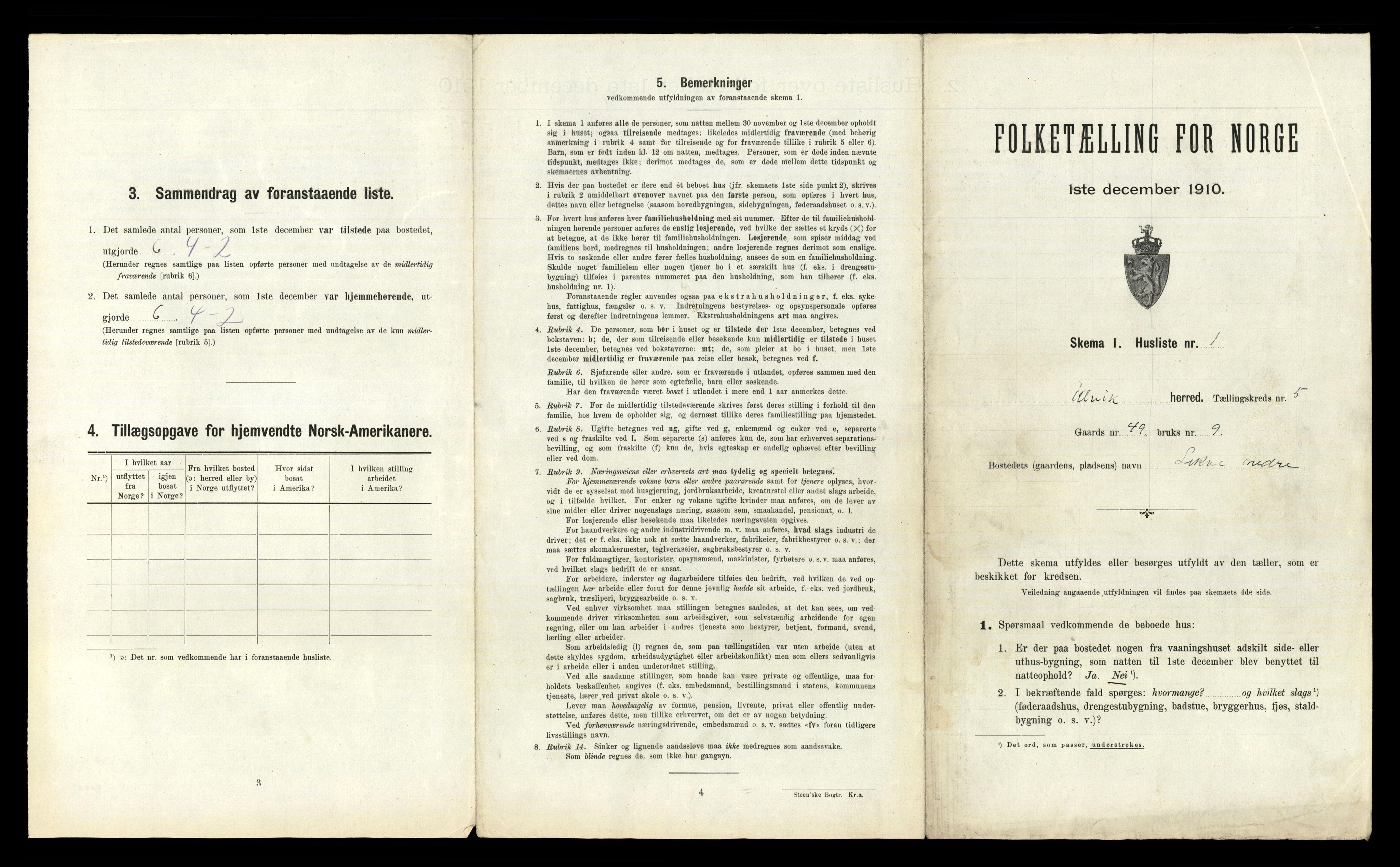 RA, Folketelling 1910 for 1233 Ulvik herred, 1910, s. 266