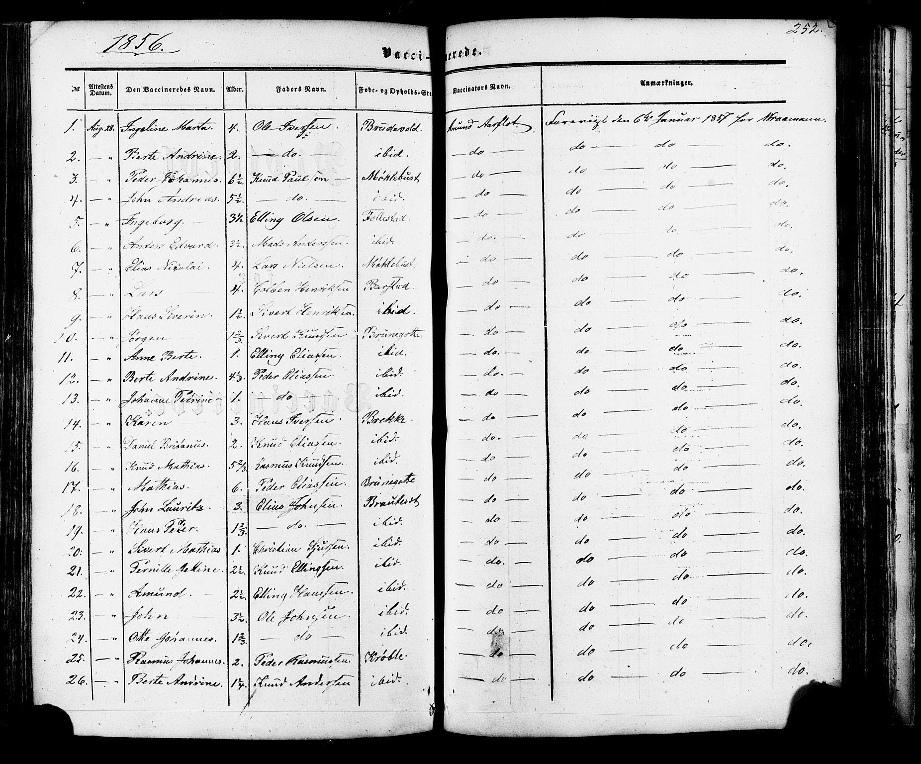 Ministerialprotokoller, klokkerbøker og fødselsregistre - Møre og Romsdal, SAT/A-1454/513/L0175: Ministerialbok nr. 513A02, 1856-1877, s. 252