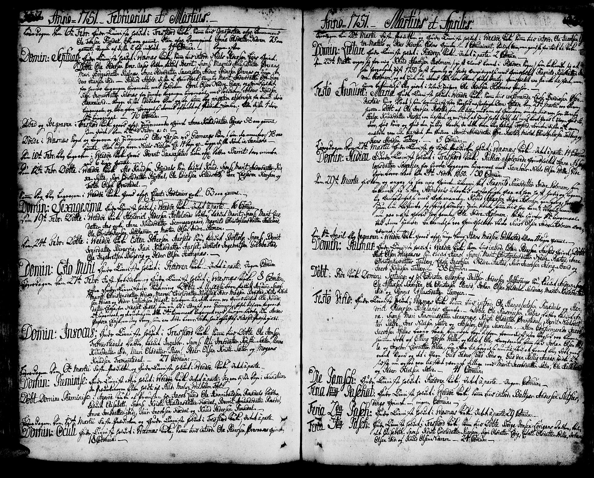 Ministerialprotokoller, klokkerbøker og fødselsregistre - Møre og Romsdal, AV/SAT-A-1454/547/L0599: Ministerialbok nr. 547A01, 1721-1764, s. 337-338