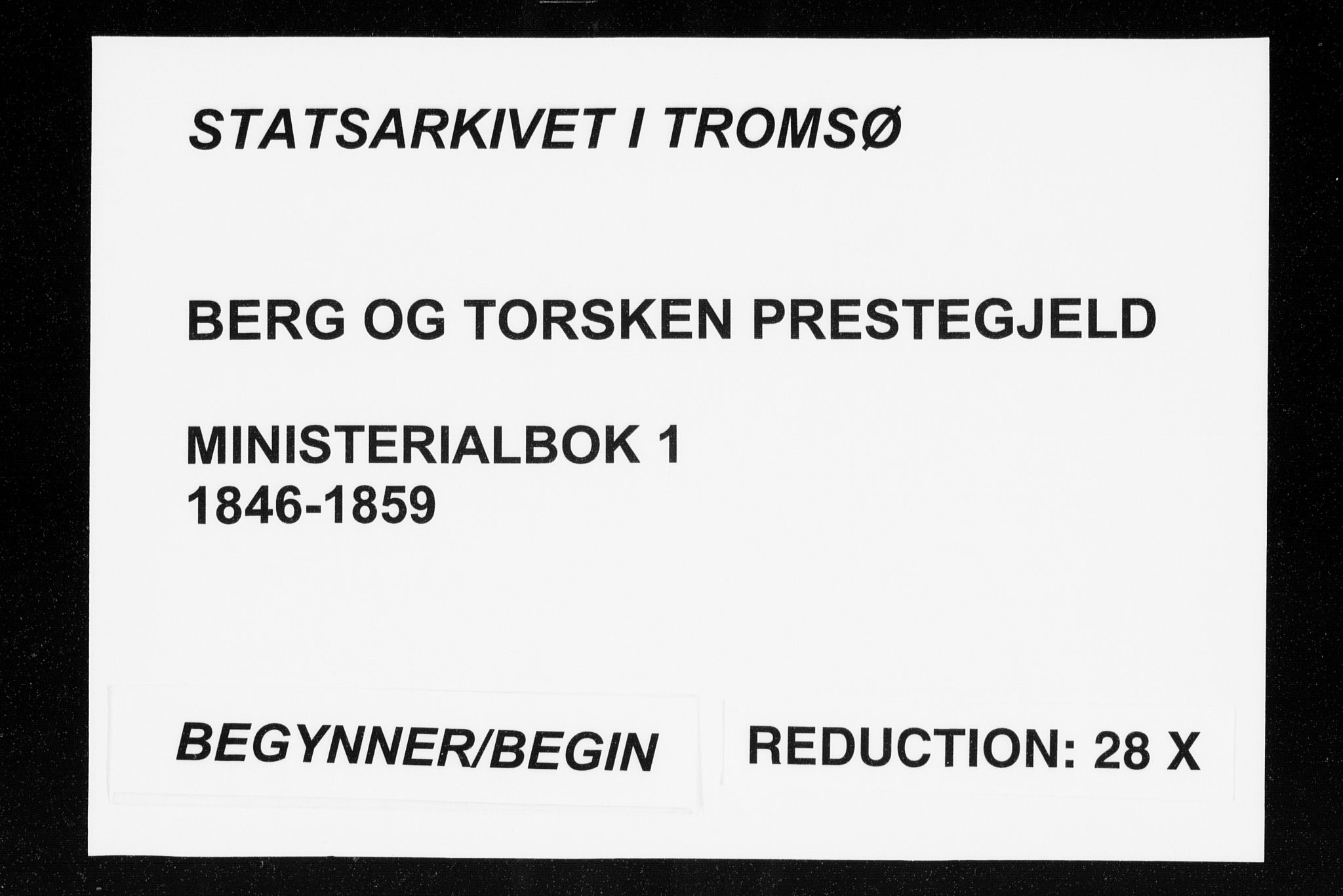 Berg sokneprestkontor, SATØ/S-1318/G/Ga/Gaa/L0001kirke: Ministerialbok nr. 1, 1846-1859